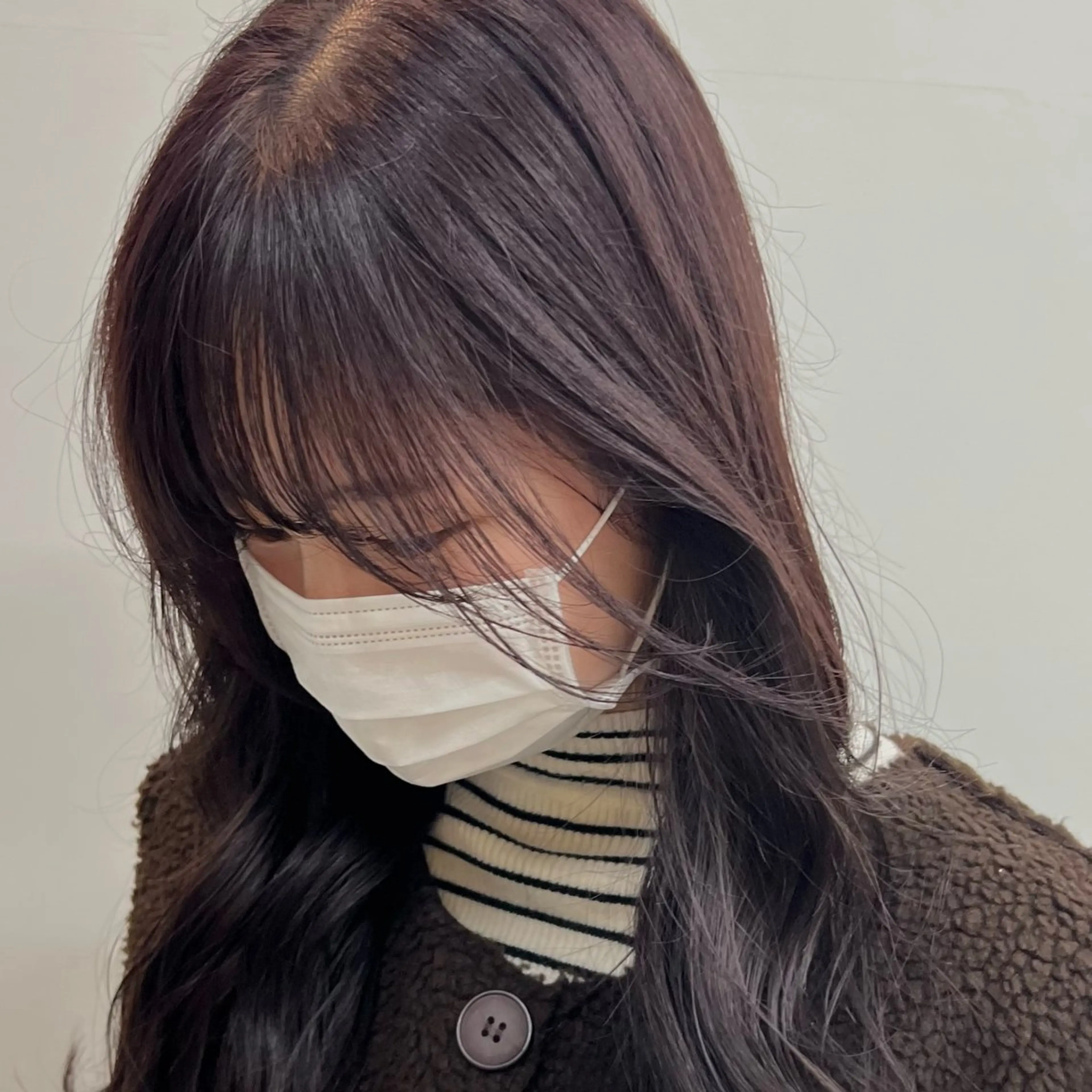 ロング カラー ラベンダーカラー 清水愛果/似合わせ カット/透明感カラーのヘアスタイル