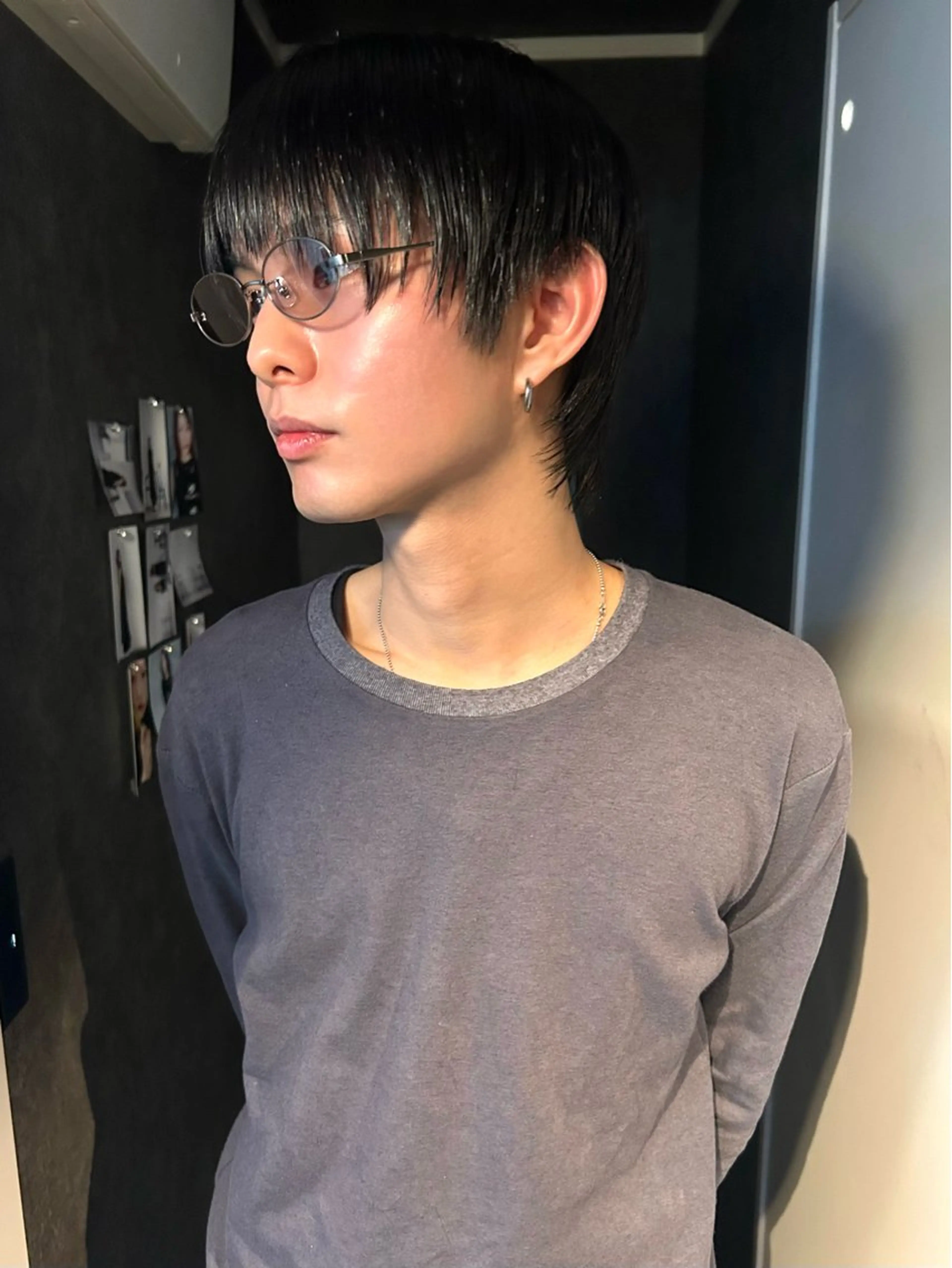 メンズ センターパート メンズ韓国風 マッシュ メンズパーマ 刈り上げ 船橋/パーマ/メンズ キチ/RITSU🪡のヘアスタイル