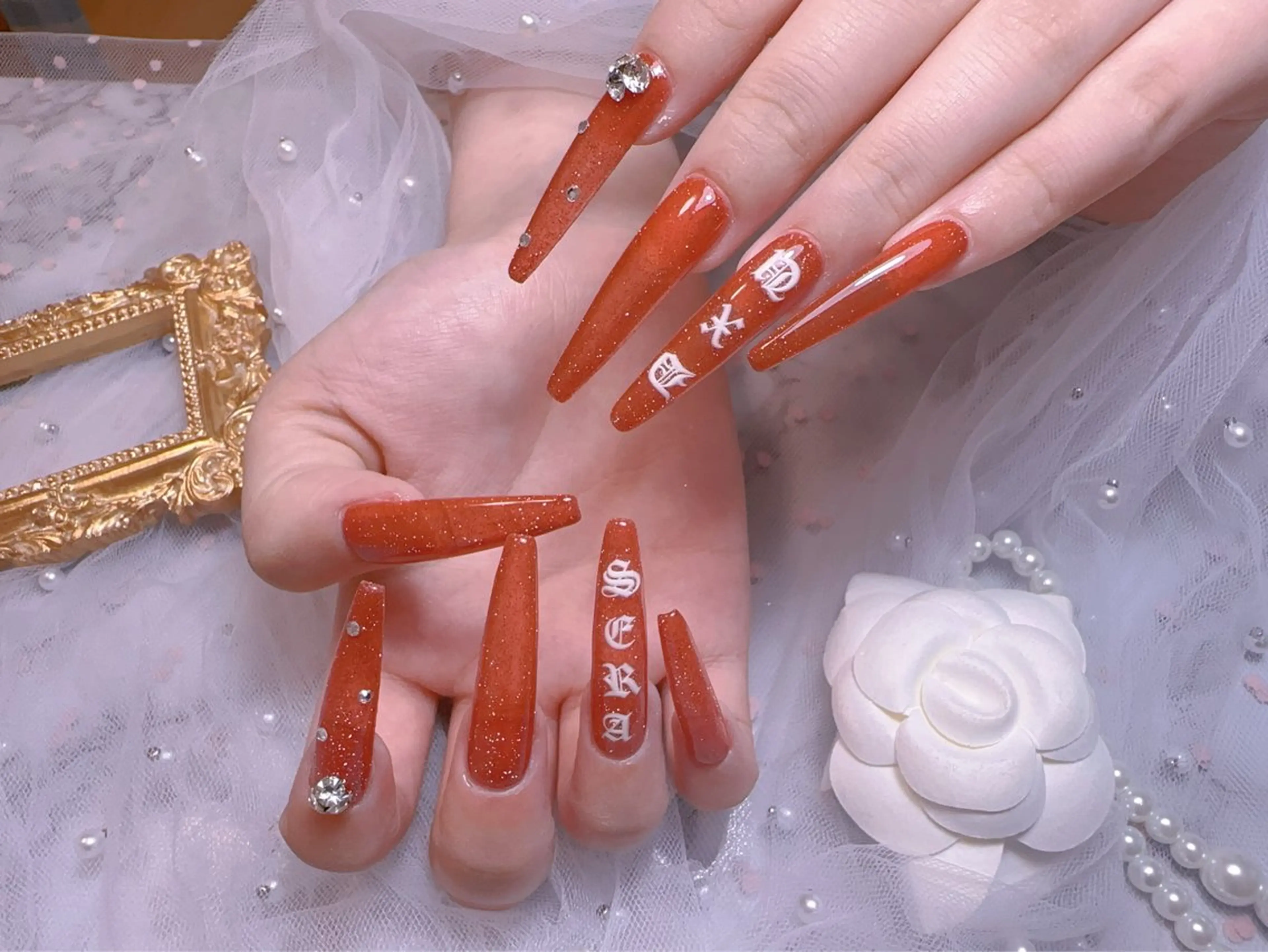 ネイル オーロラネイル フットネイル 韓国ネイル ラメ(グリッター) ラメグラデーション ハンドネイル Belle nail salon 新小岩のネイルデザイン