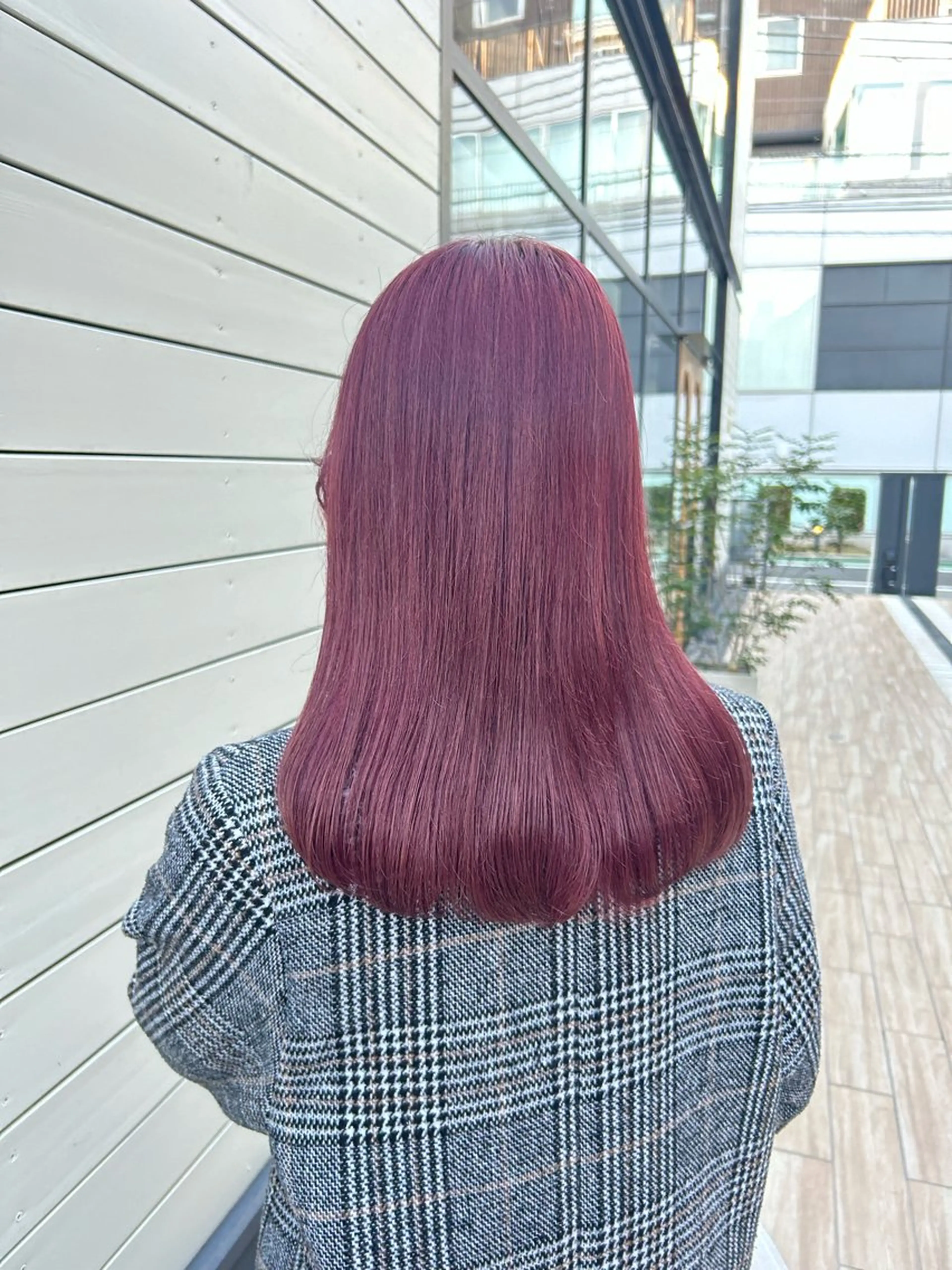 セミロング カラー ヘアアレンジ ヘアカラー トリートメント yuka .のヘアスタイル