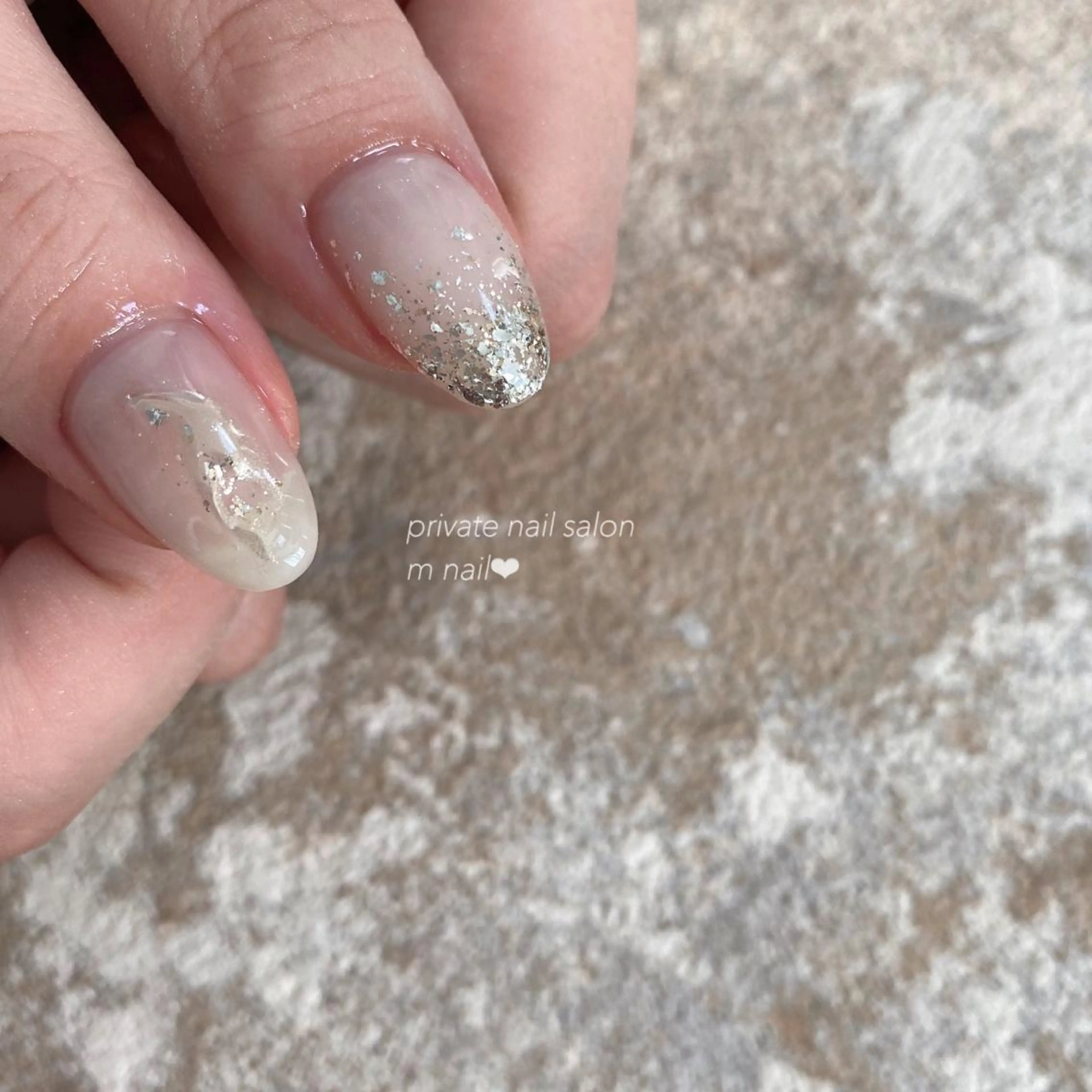 ネイル クリアネイル ホワイト ハンドネイル 小河原 舞のネイルデザイン