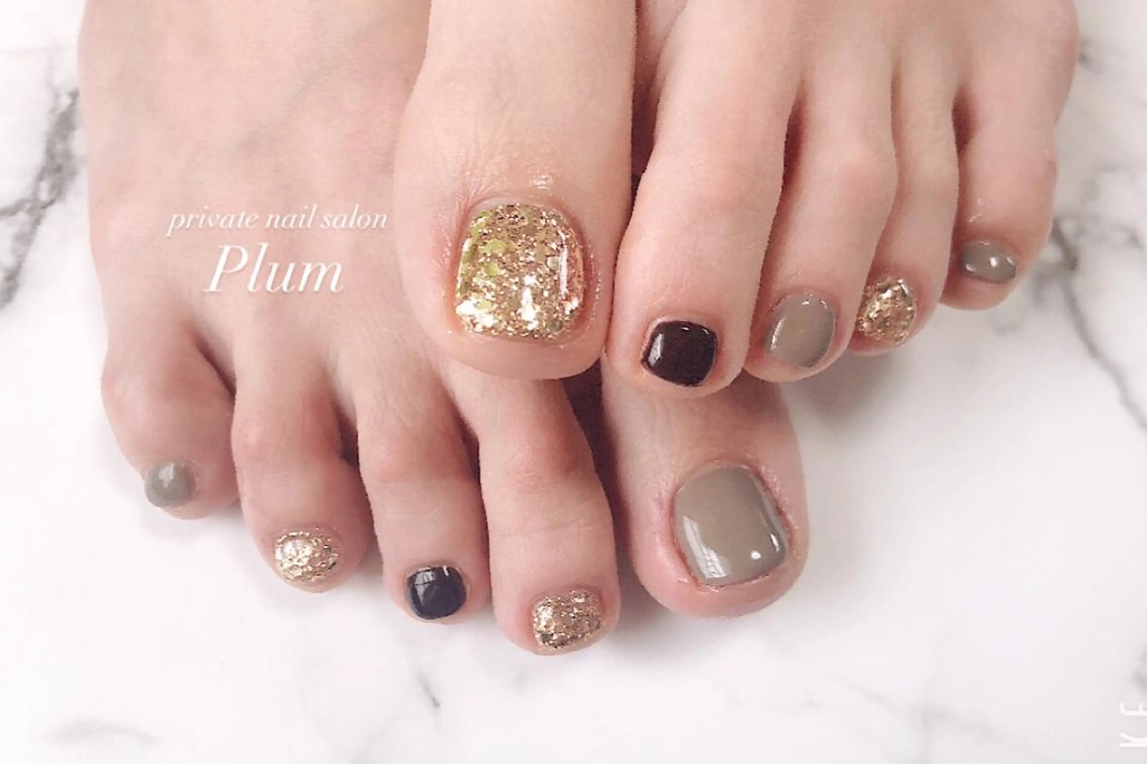 ネイル フットネイル Plum nailのネイルデザイン