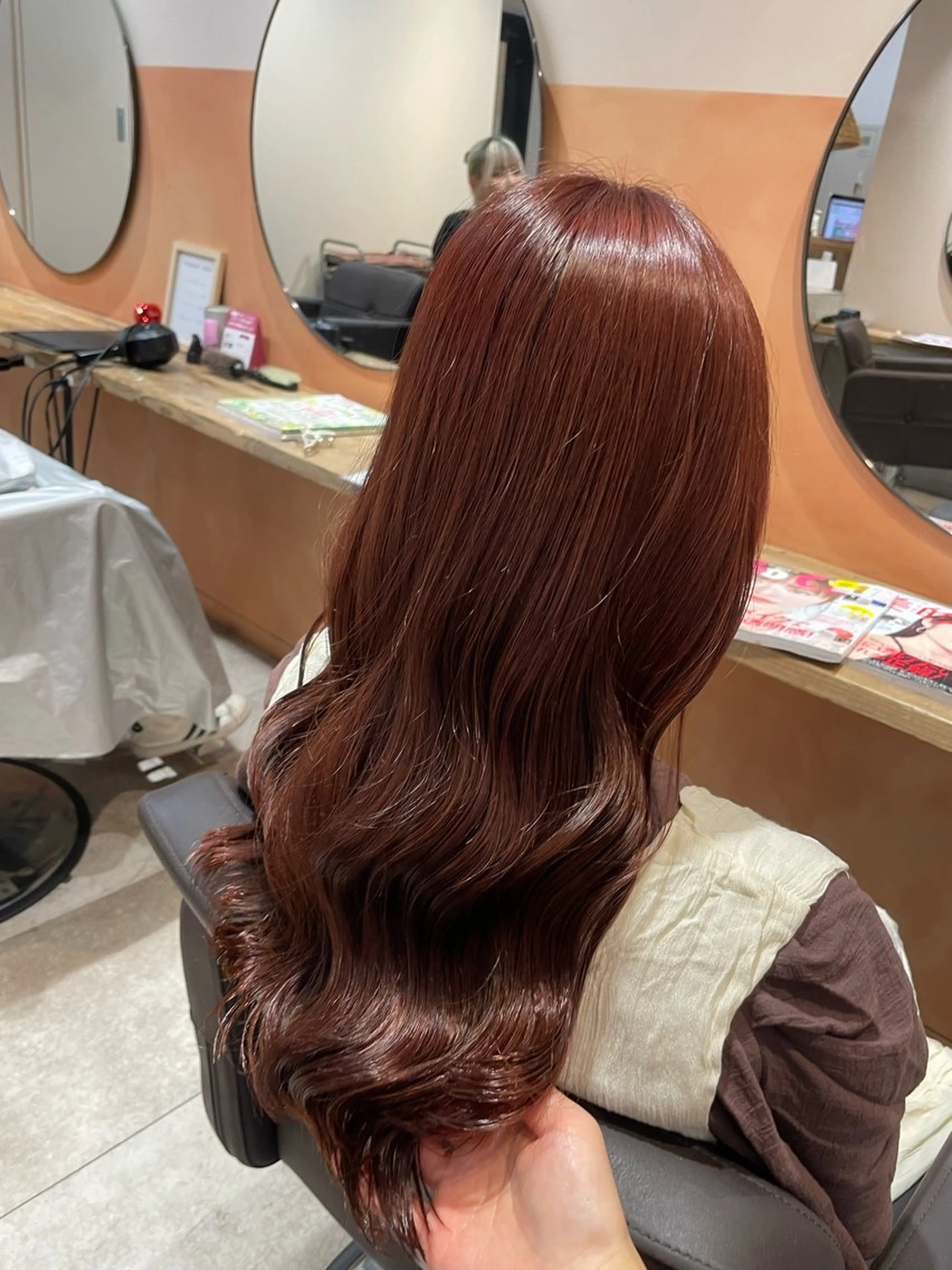 ロング カラー ベージュカラー ピンクカラー ピンクベージュ カット ヘアカラー トリートメント 💐パーソナルカラー /市橋加菜💐のヘアスタイル