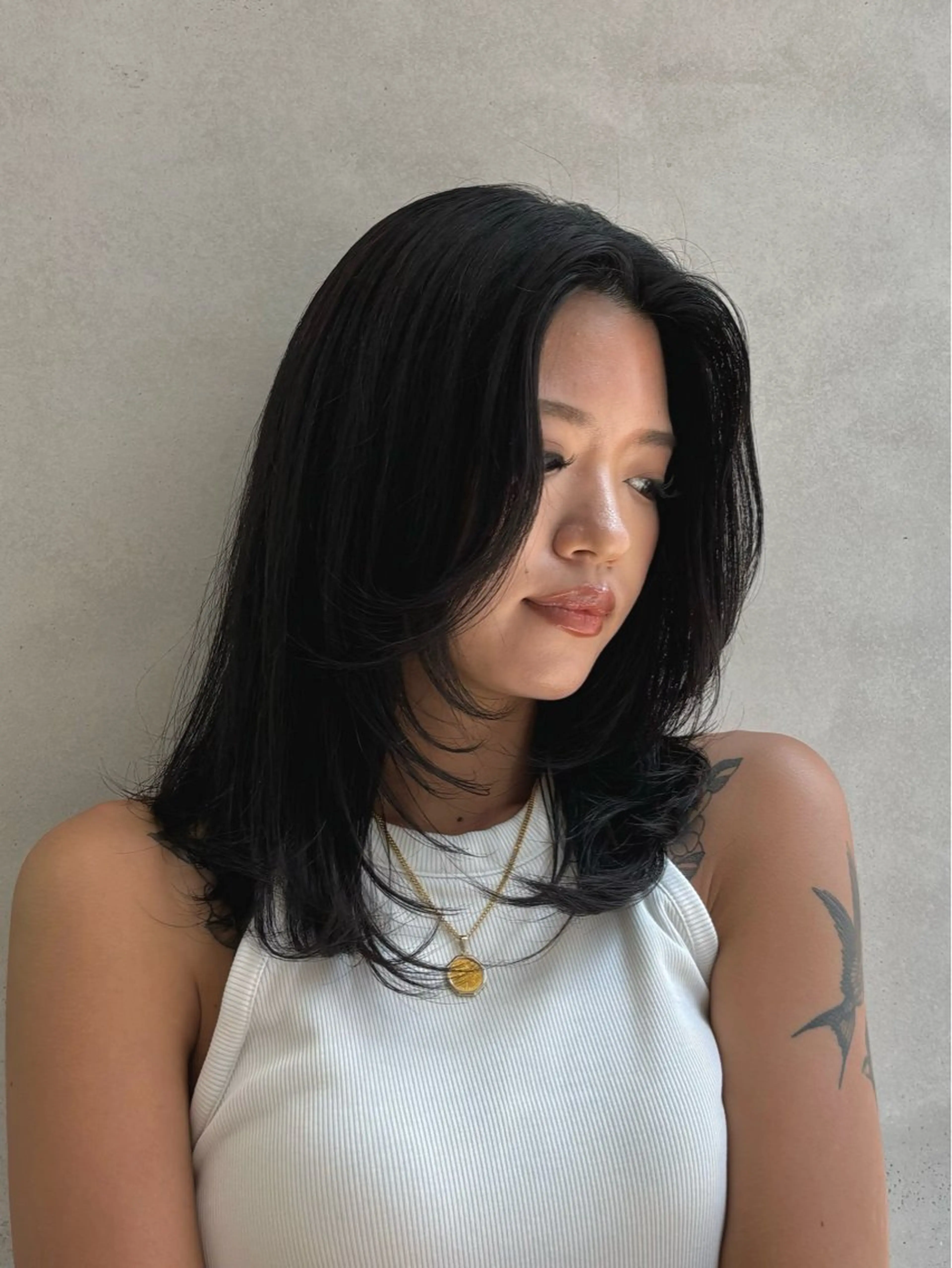 ミディアム カット トリートメント cope'u 本店所属・【梅田】ハッシュ /デザインカラーのヘアスタイル