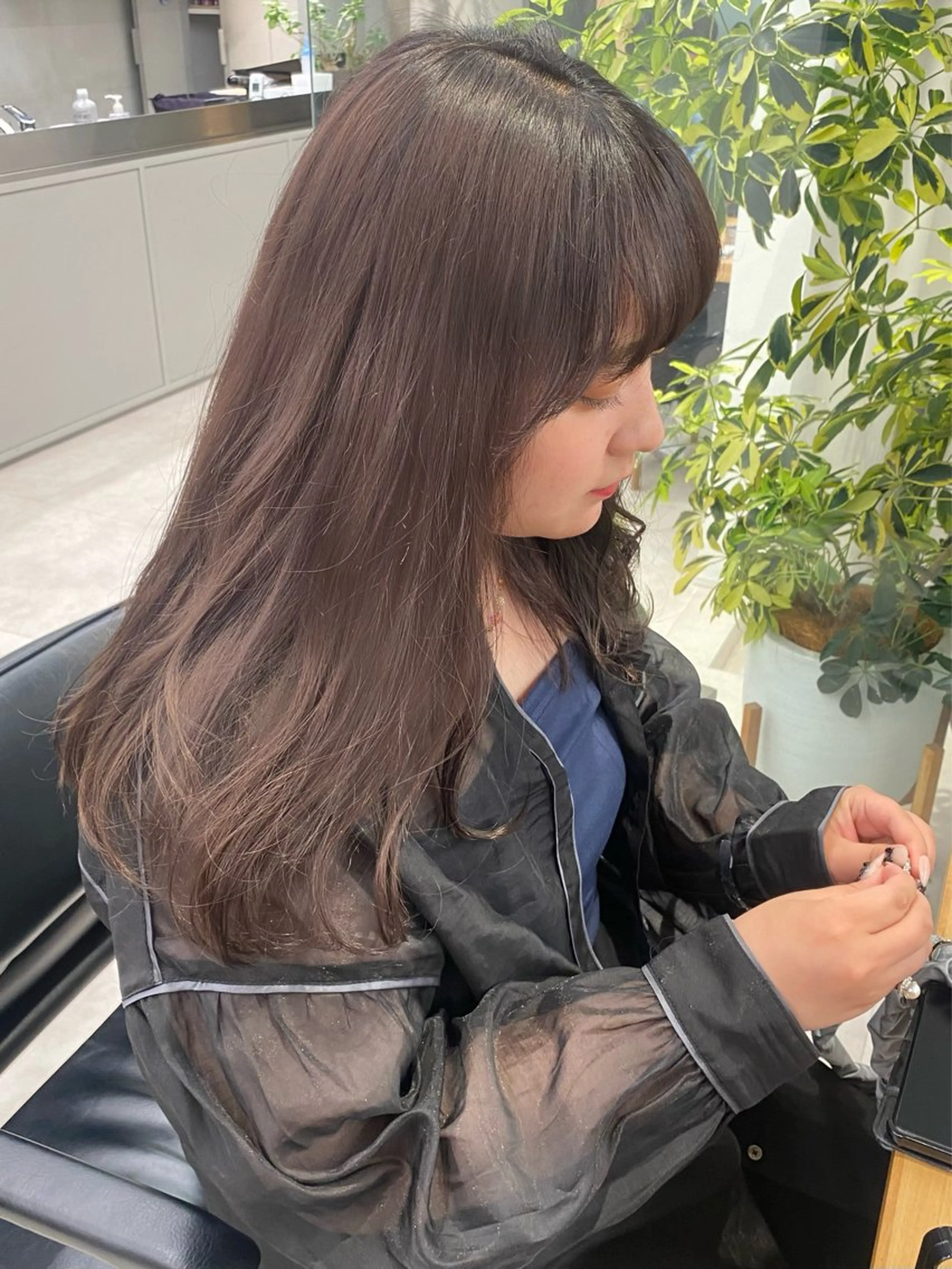 ロング カラー ヘアカラー トリートメント noa/ 渋谷のヘアスタイル