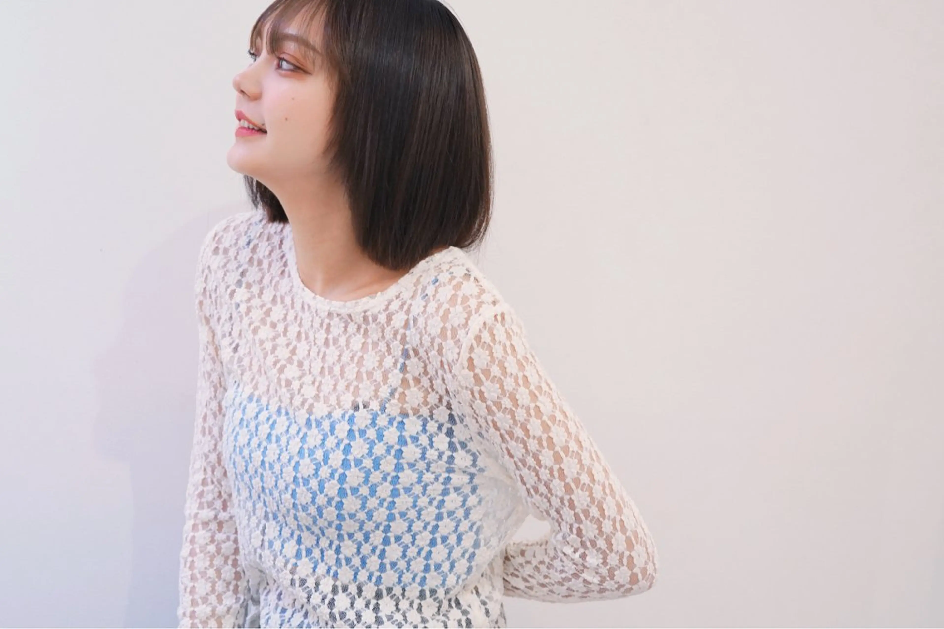 ミディアム カラー ボブ カット ヘアカラー トリートメント fhami 店長 髪質改善　DAITOのヘアスタイル