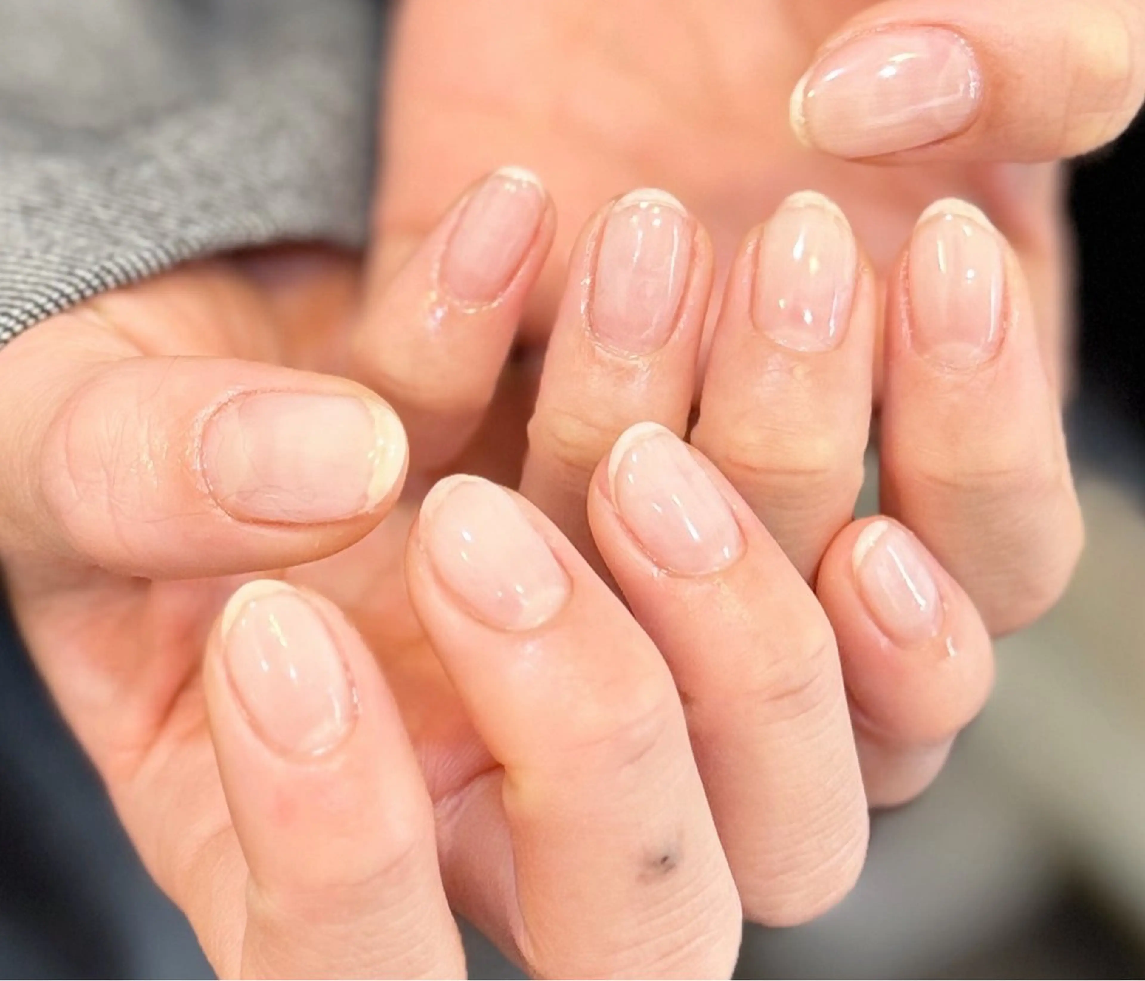 ネイル クリアネイル ジェルネイル メンズネイル シンプルネイル ハンドネイル MIMnail メンズネイリストのネイルデザイン