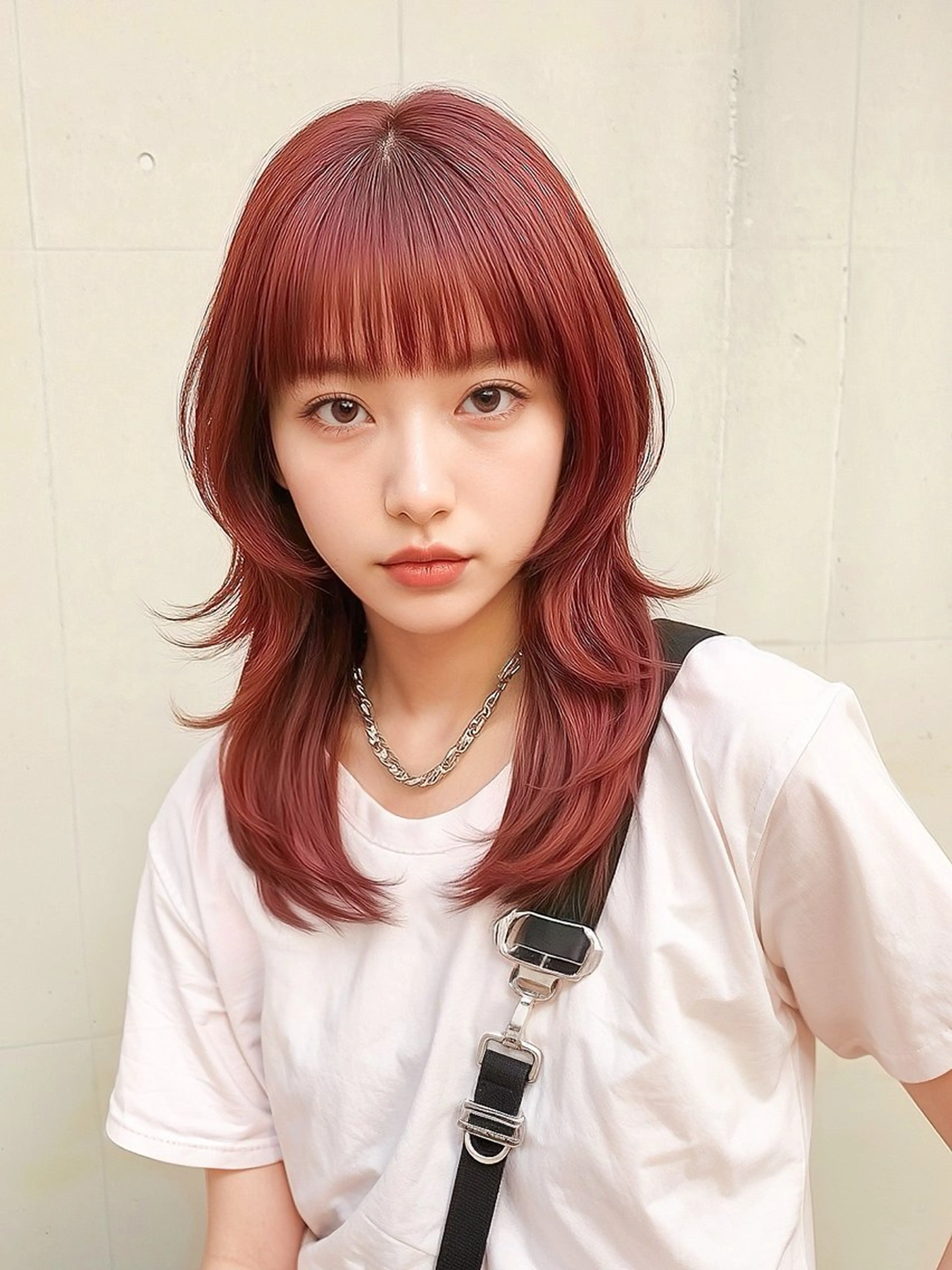 セミロング カラー 🌈派手髪ハイトーン 🌈鈴木亮太🌈のヘアスタイル