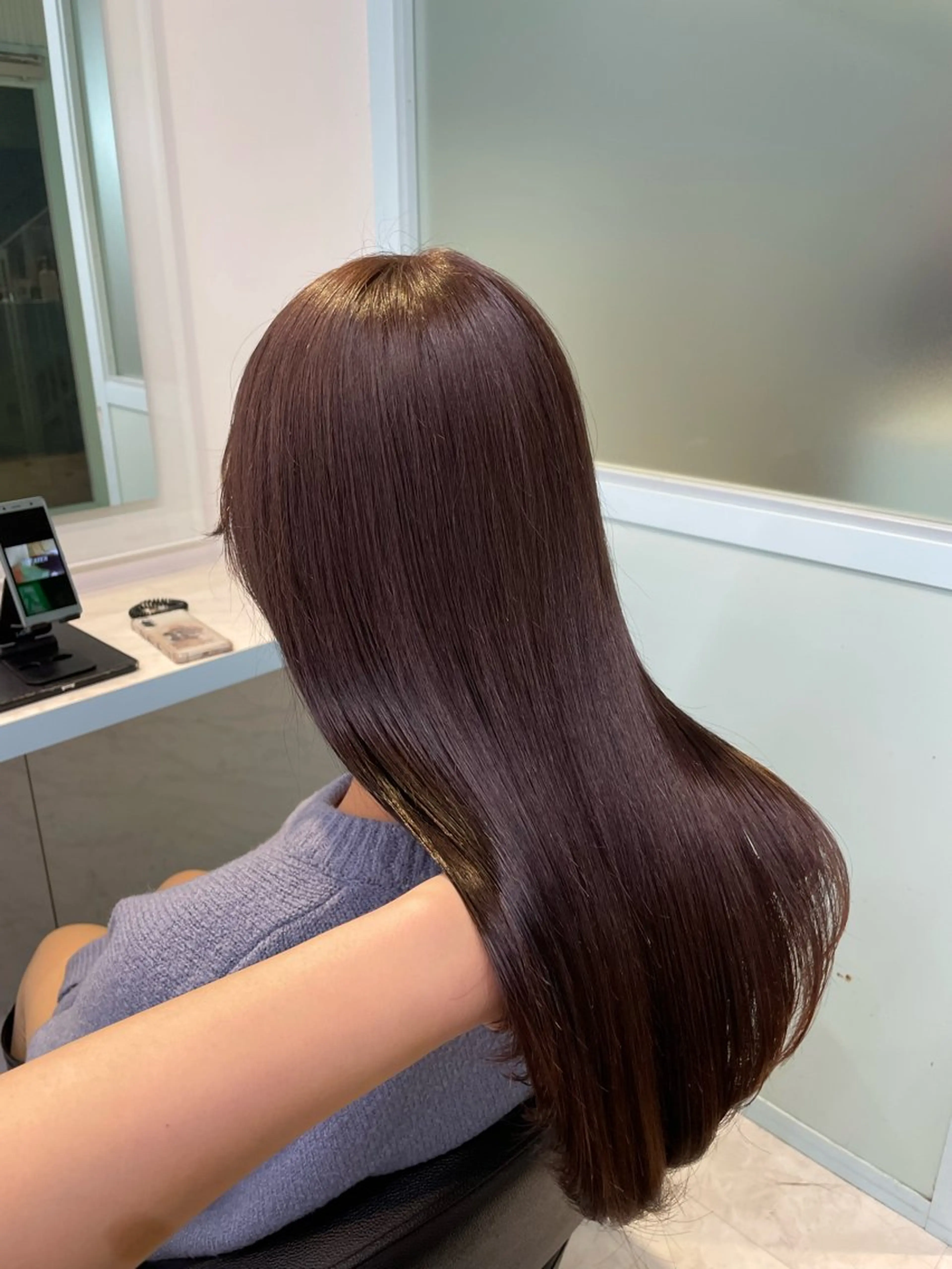 セミロング カラー カット ヘアカラー Salowin池袋East 店3F所属・【美髪矯正/絹髪】 🎀hinano🎀のヘアスタイル