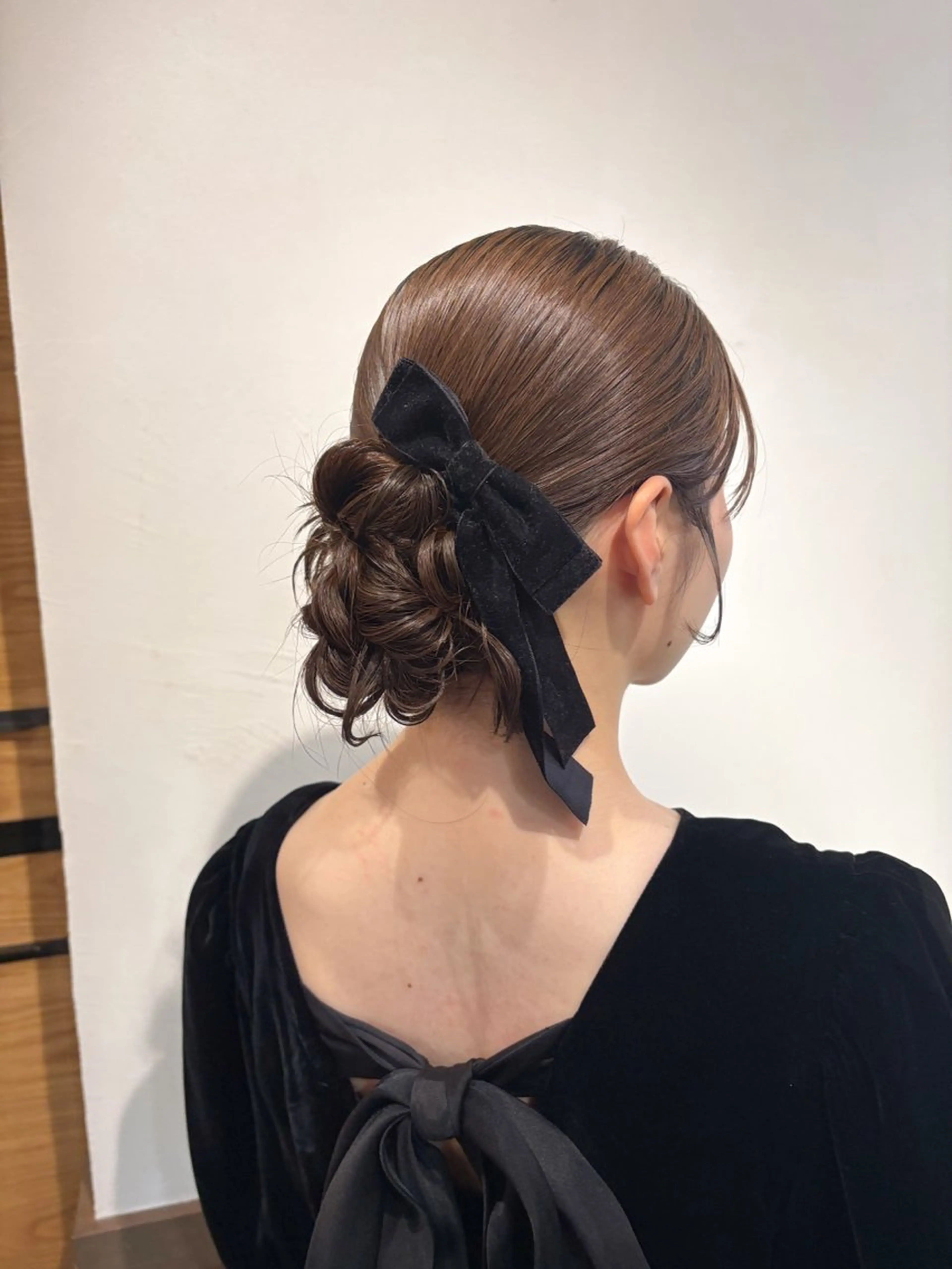 セミロング アレンジ/新宿 透明感カラー/ヤノのヘアスタイル