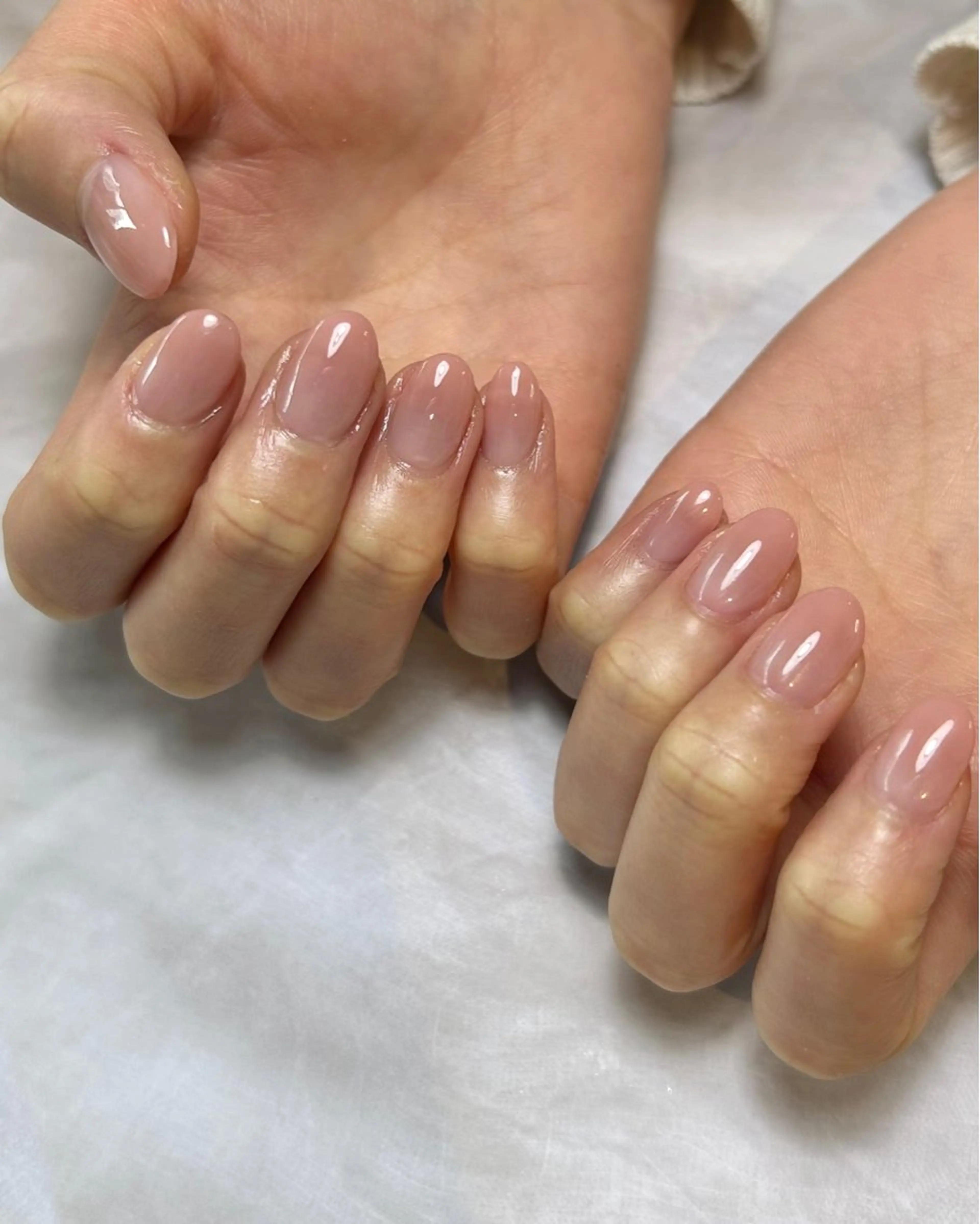 ネイル ワンカラーネイル スカルプネイル ハンドネイル Reflection marikoのネイルデザイン