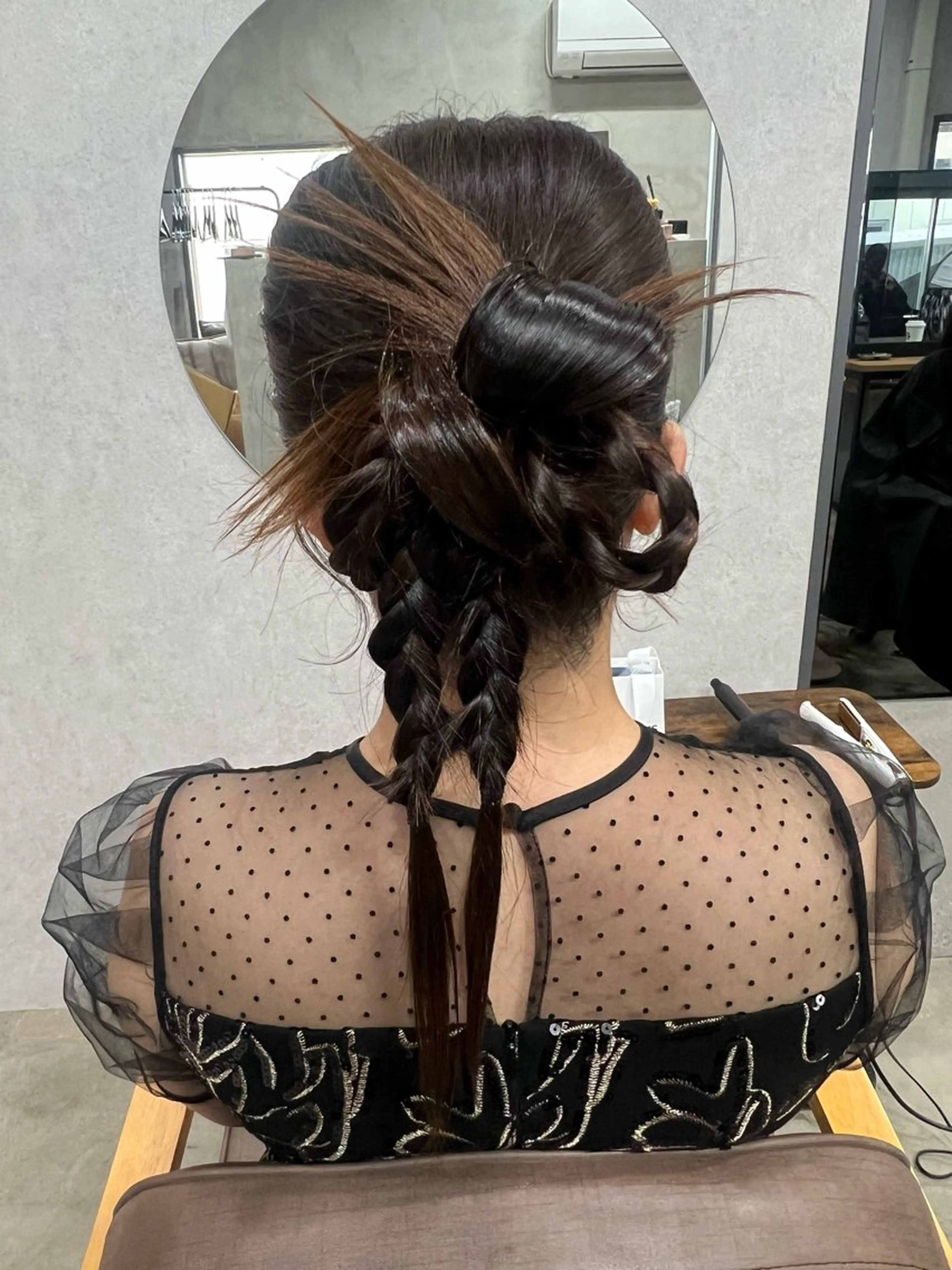 セミロング ヘアセット maya レイヤーカットのヘアスタイル