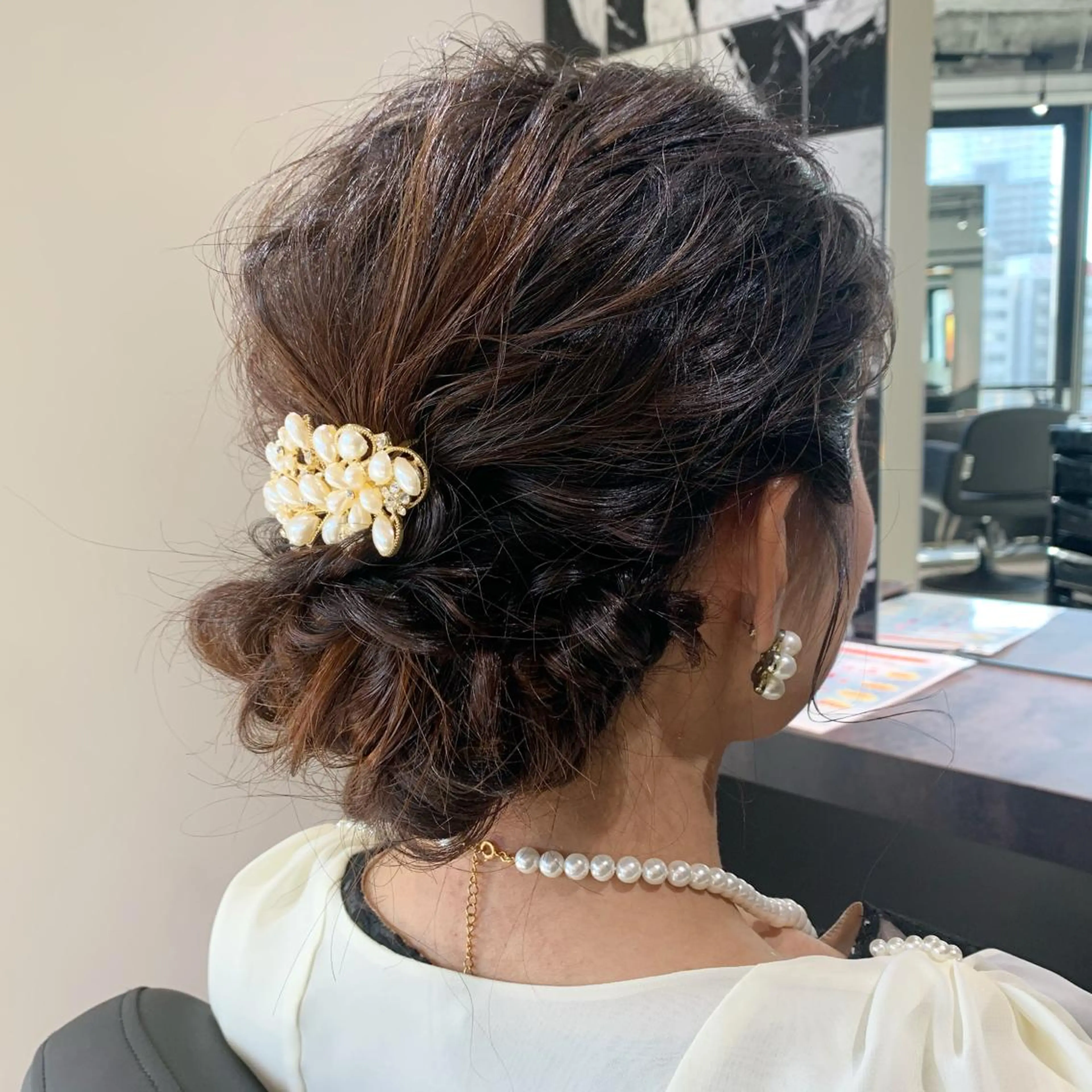 ロング ヘアアレンジ 結婚式・ブライダル ショート/脱白髪染め ☆宇﨑悠実のヘアスタイル