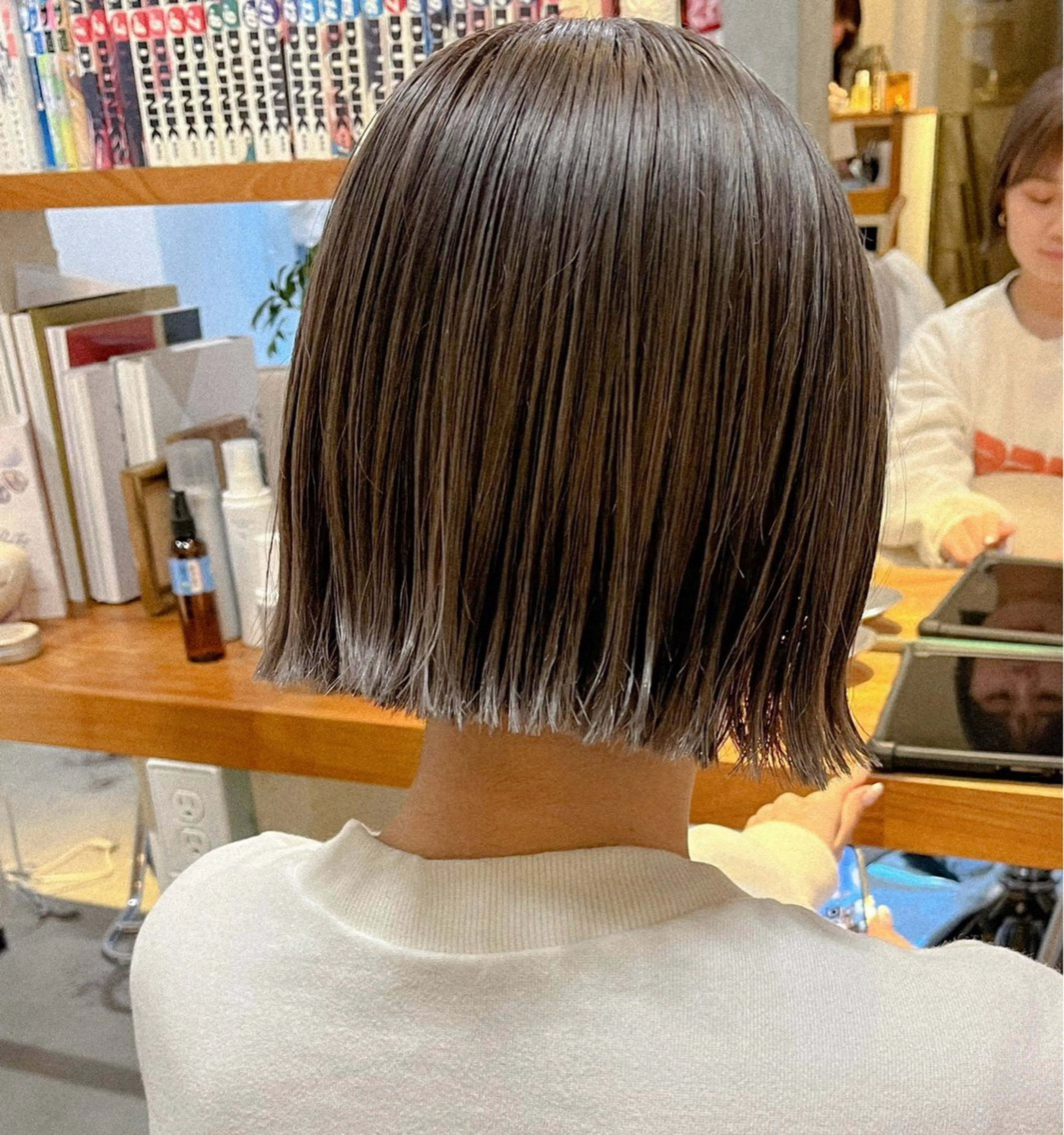 ショート カラー 透明感カラー ボブ カット rina/似合わせ/ 艶髪カラー/髪質改善のヘアスタイル