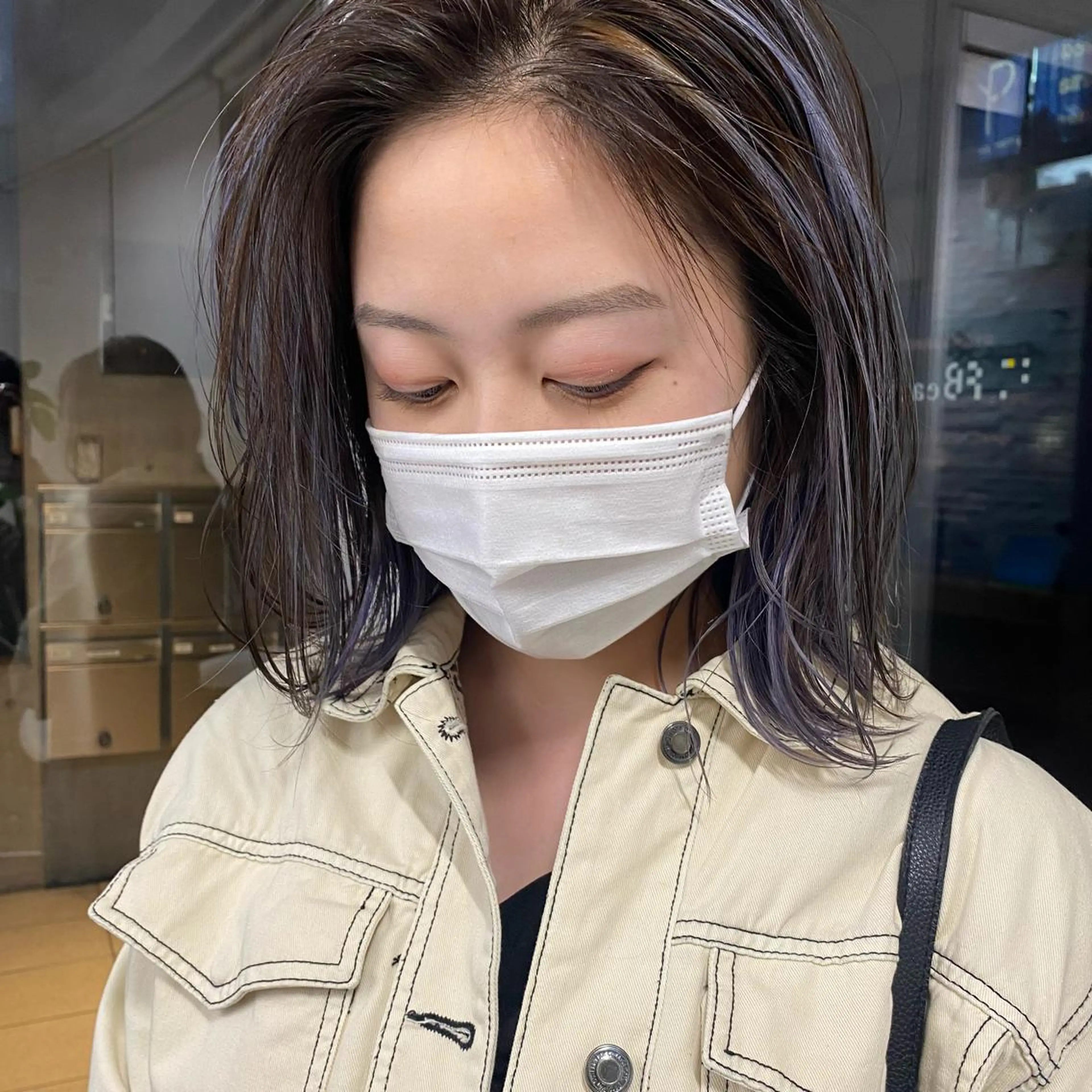 ショート カラー センターパート/ 暖色カラーayuのヘアスタイル