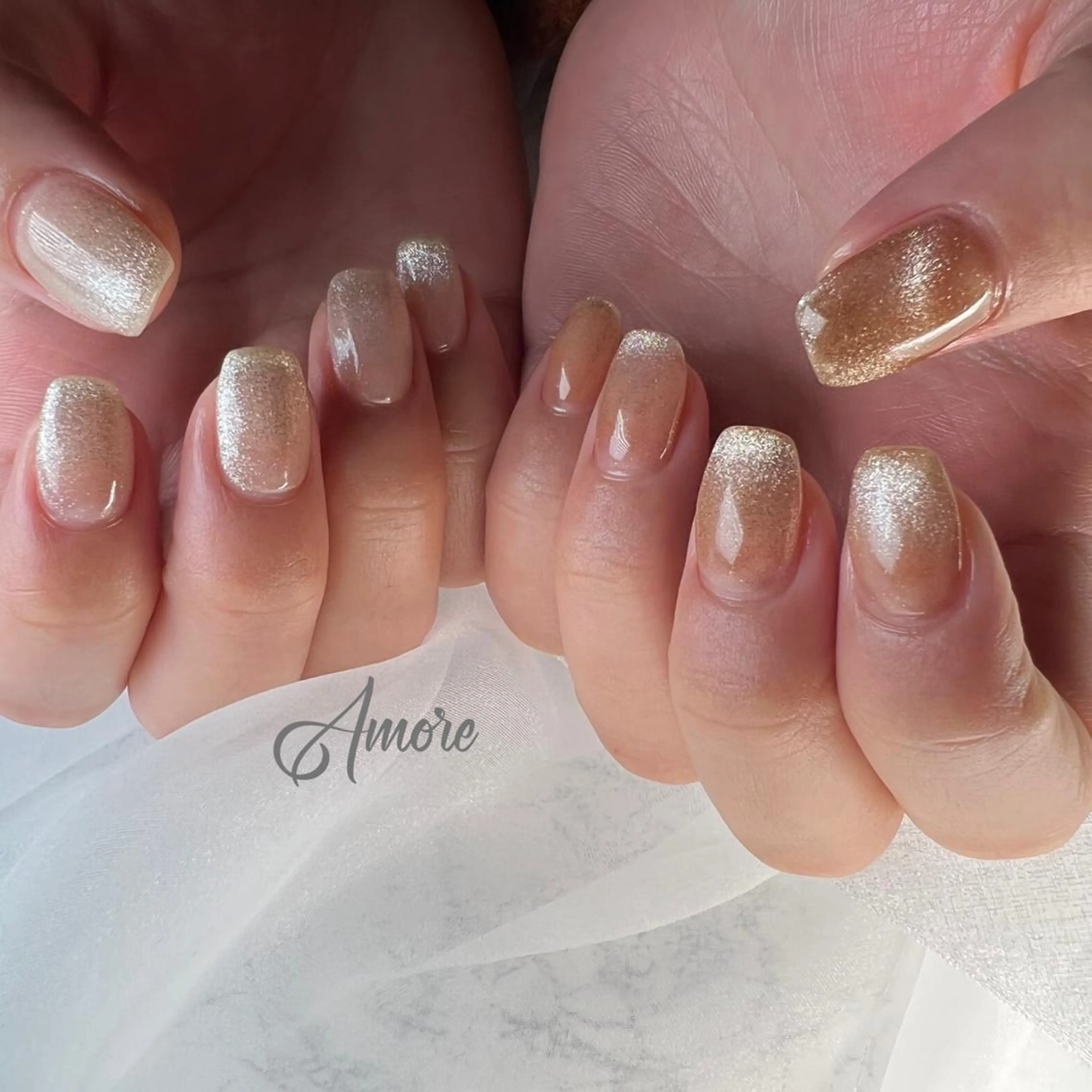 ネイル ジェルネイル ミラーネイル オフィスネイル パラジェル You kyehwaのネイルデザイン