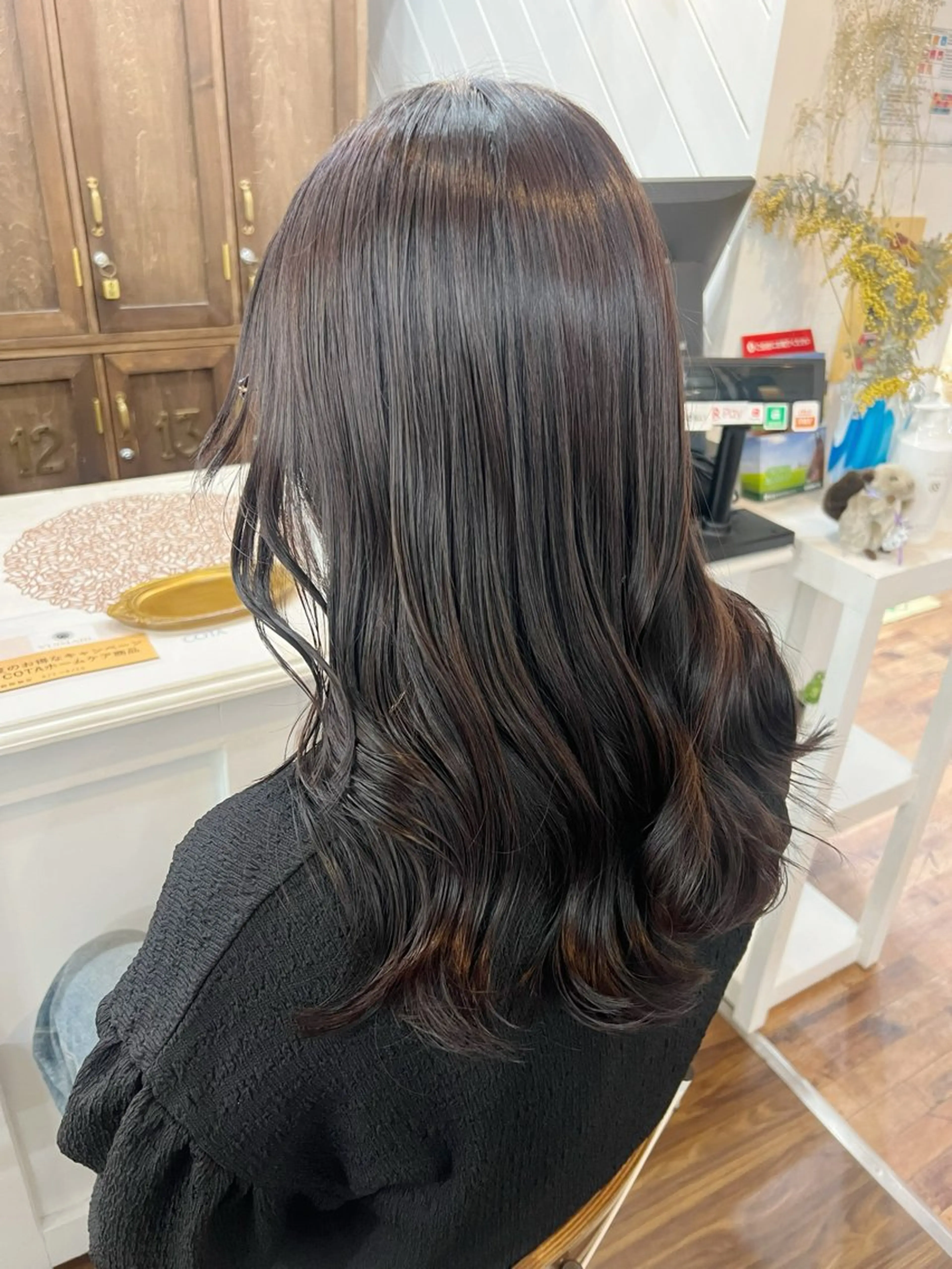 デジタルパーマ+カット+カラーの写真