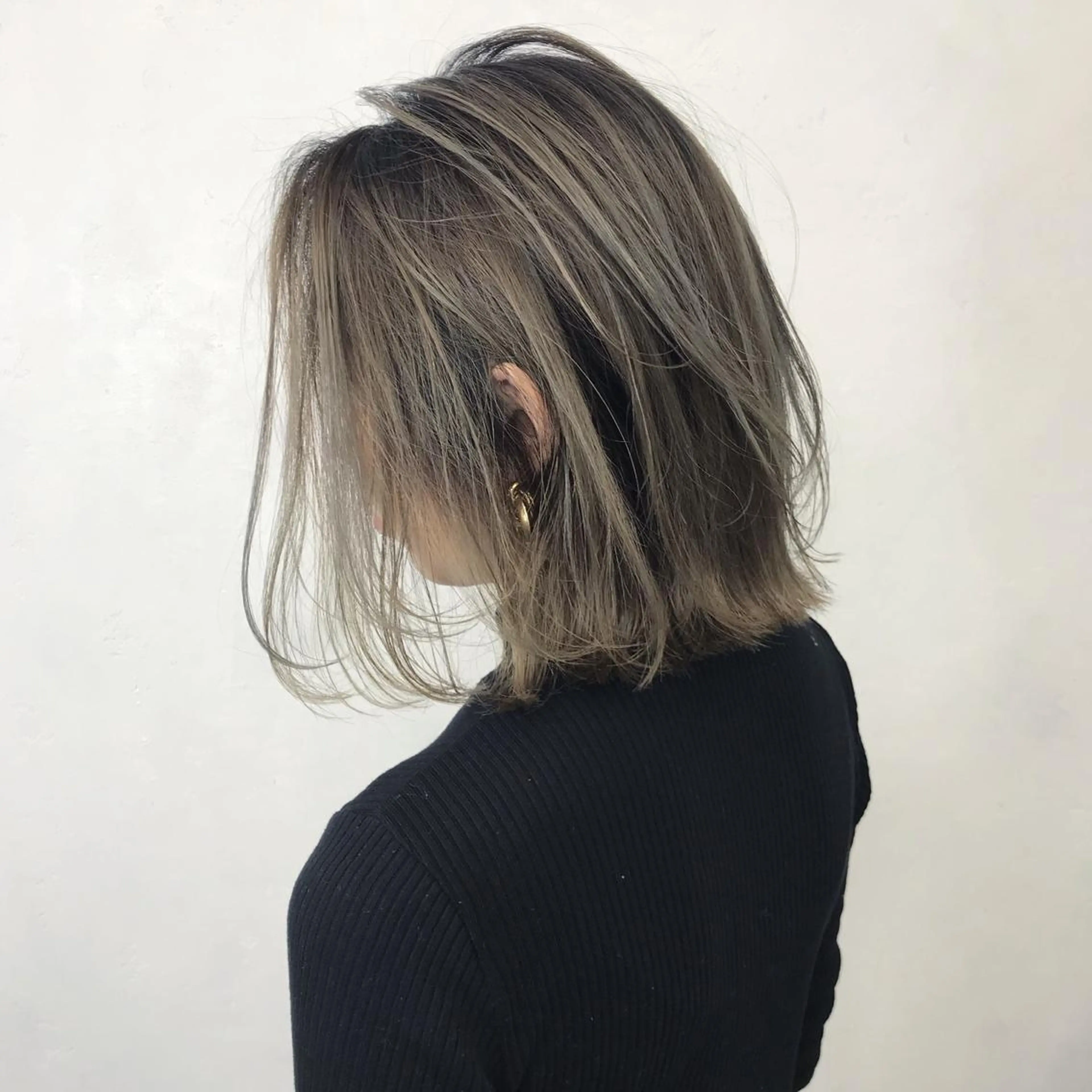 ミディアム カラー LUSTRE クロサワのヘアスタイル
