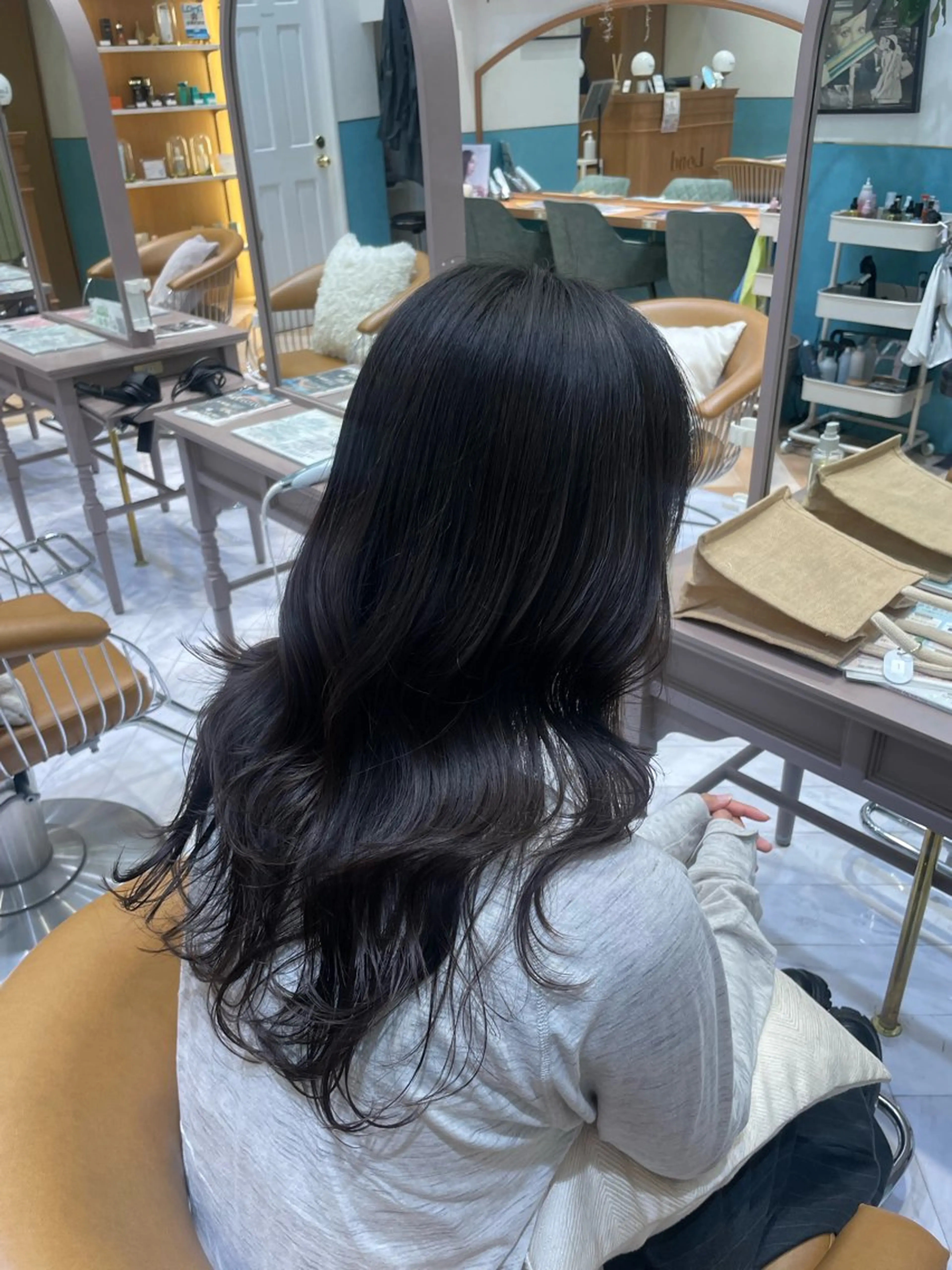 ロング カット トリートメント 韓国/ハッシュカット /レイヤー🧸‎千純のヘアスタイル