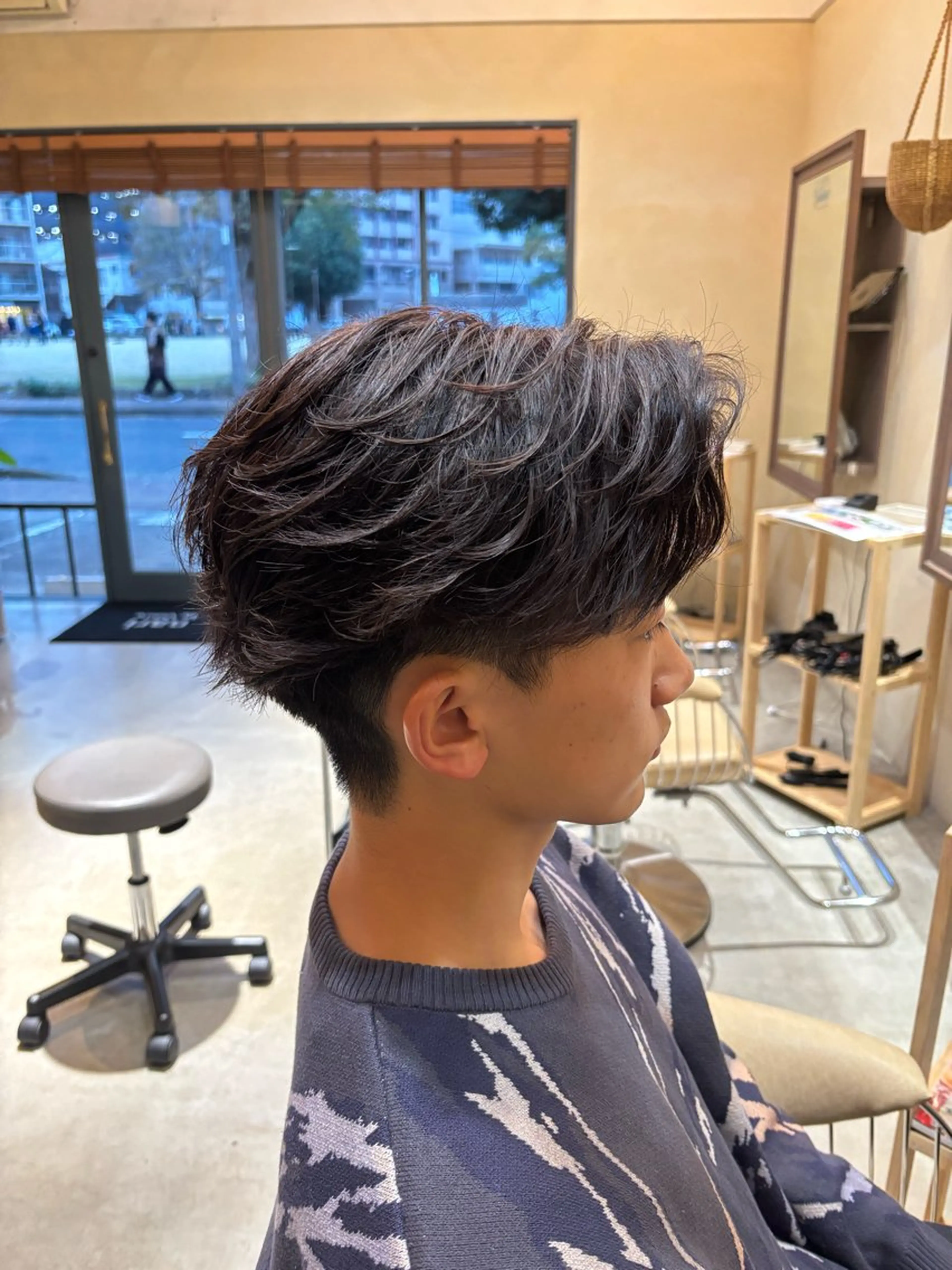 ショート メンズ カット パーマ 鹿児島 TSUBASAのヘアスタイル