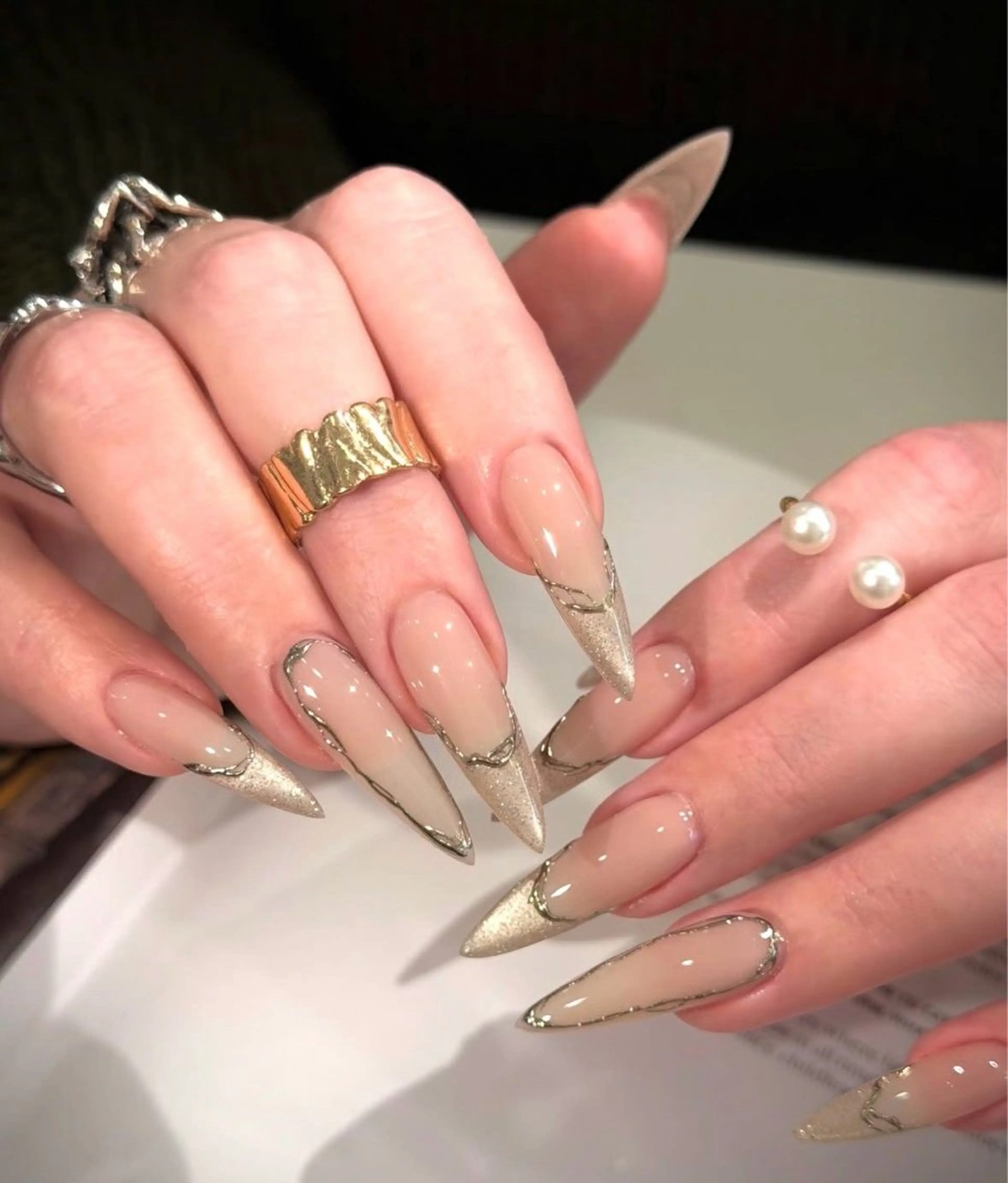 カラー グラデーションカラー ハンドネイル AIN Nailのネイルデザイン