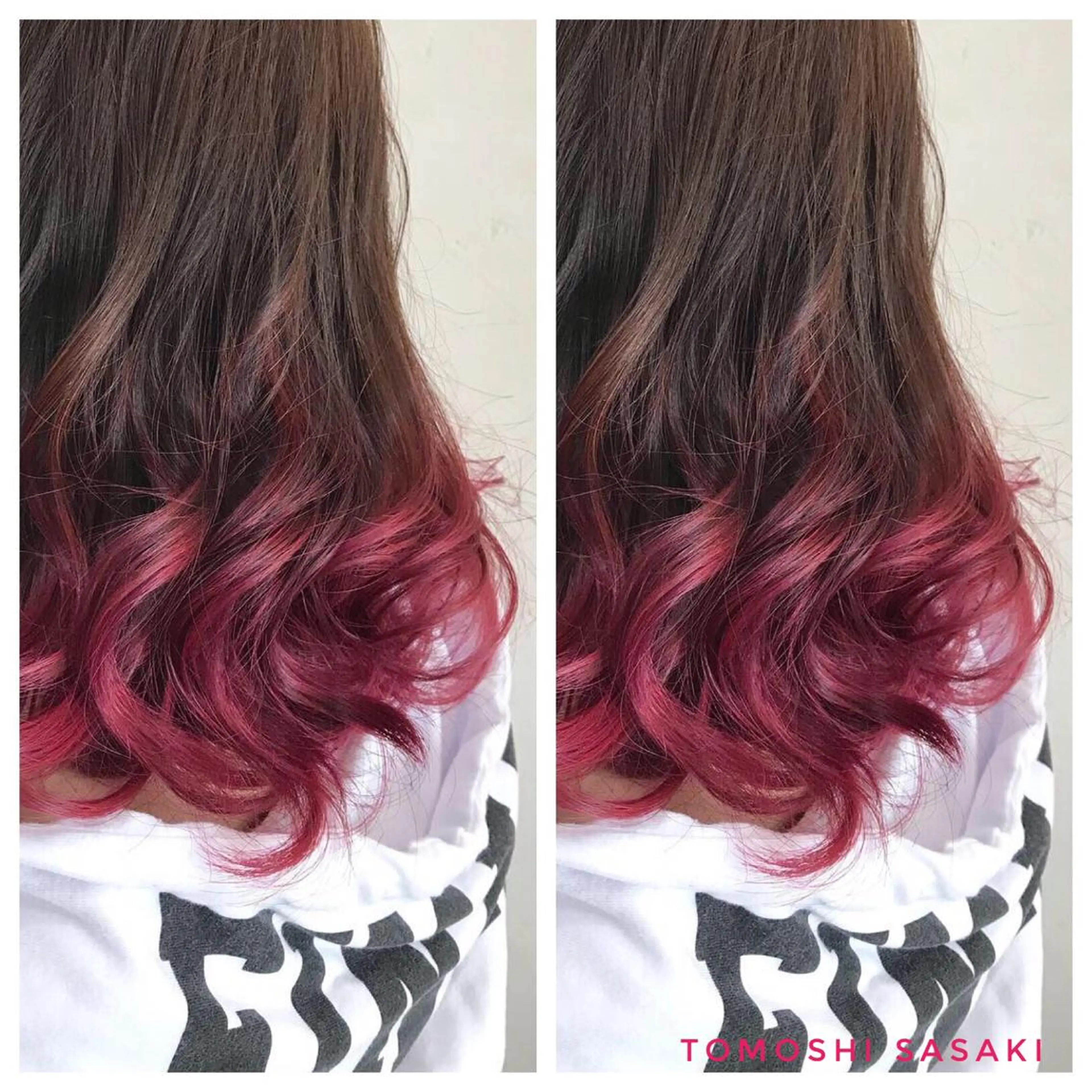 カラー グラデーションカラー ササキ トモシのヘアスタイル