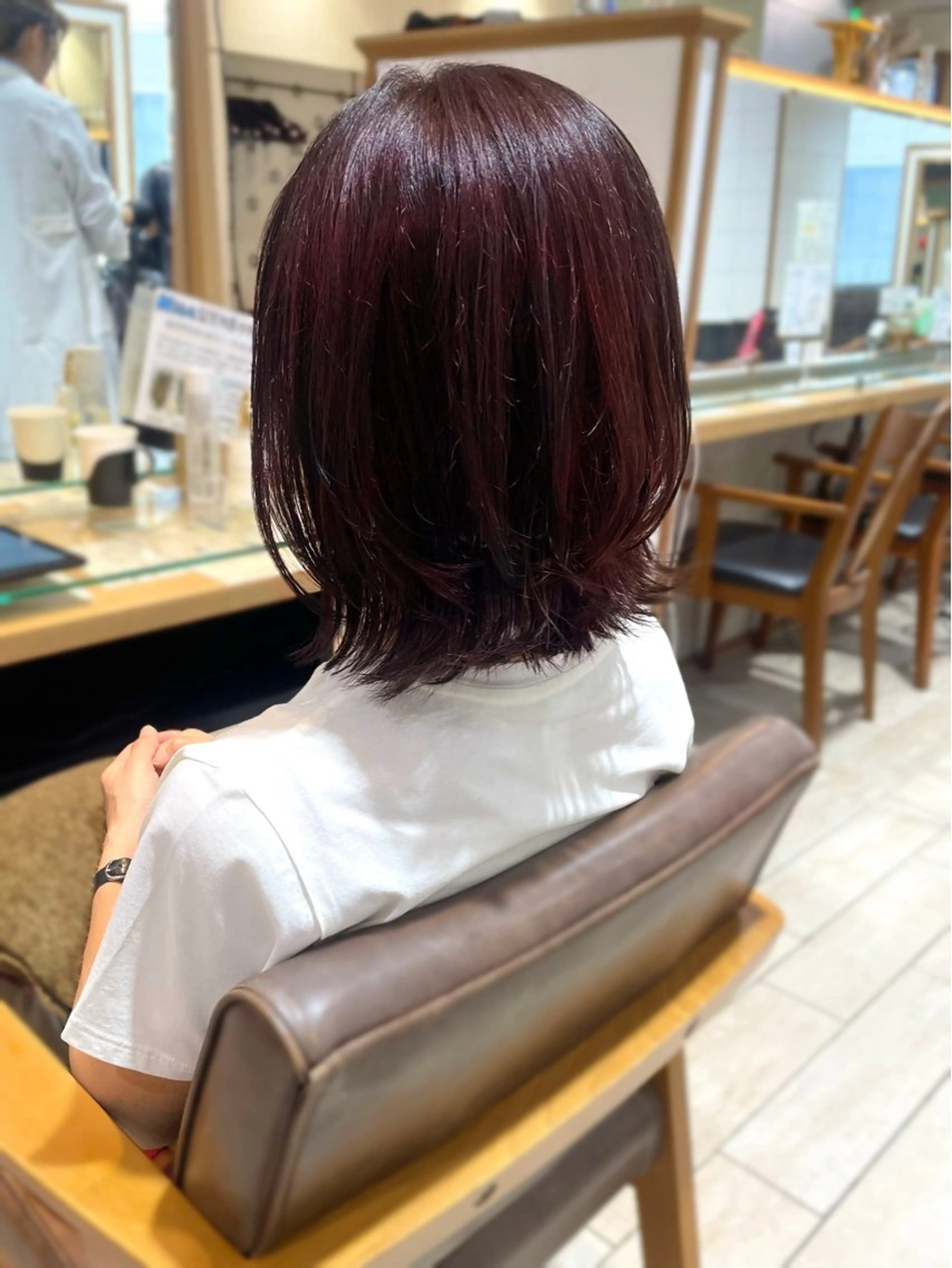 ミディアム カラー カット ヘアカラー トリートメント 🍬kanami 🍬ボブ/暖色カラーのヘアスタイル