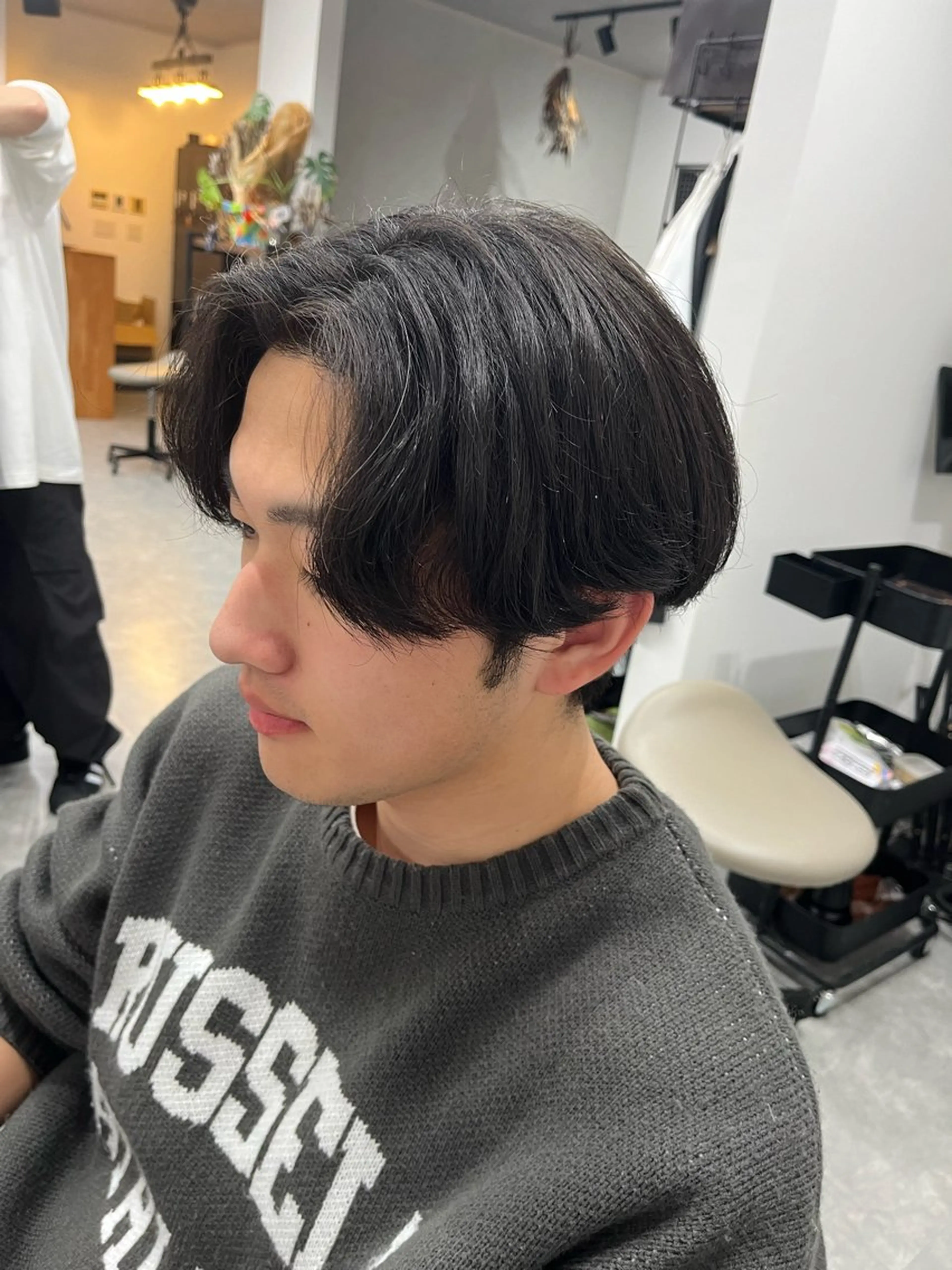 メンズ センターパート メンズパーマ メンズパーマ WATARUのヘアスタイル