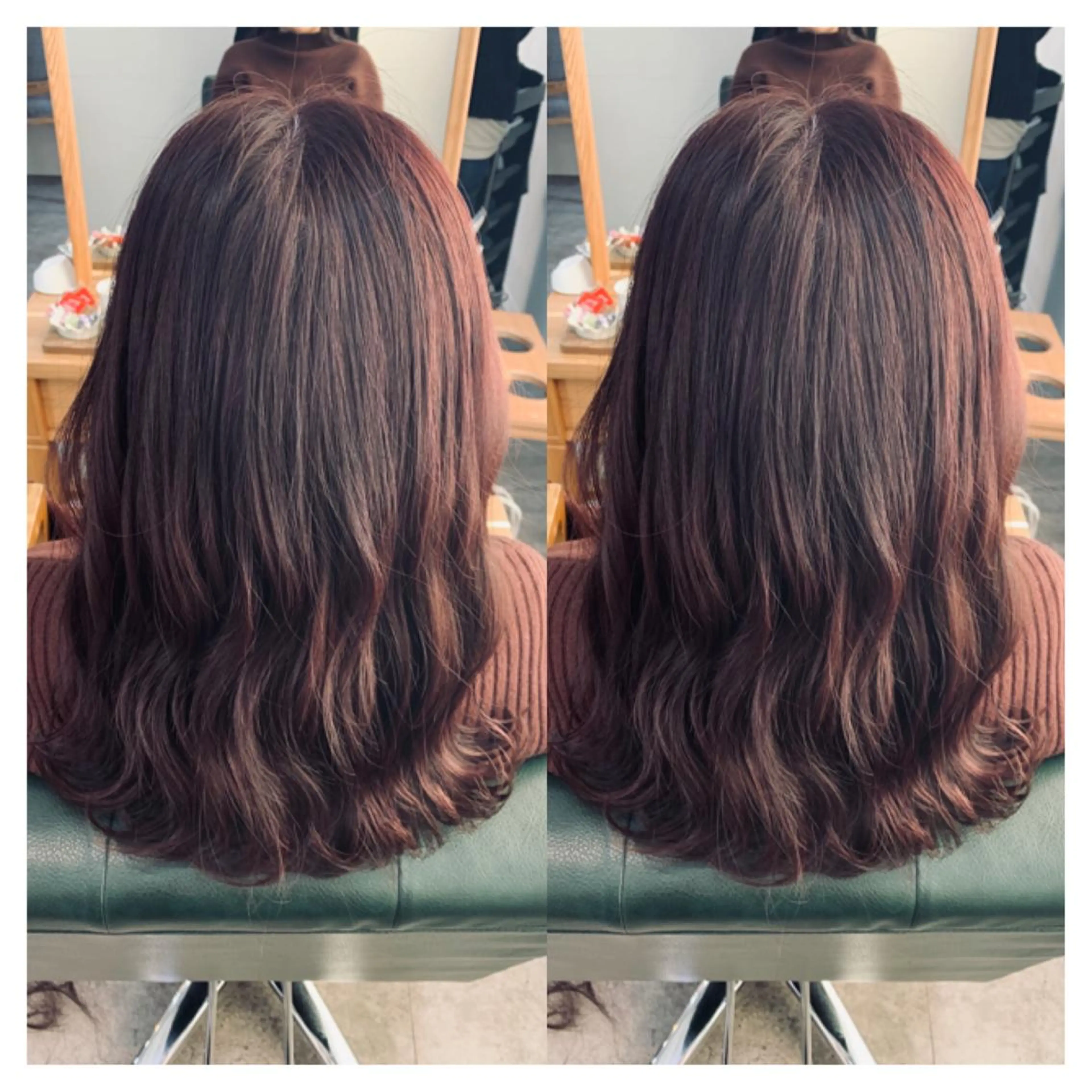 セミロング カラー カット ヘアカラー トリートメント 村山 茉衣のヘアスタイル