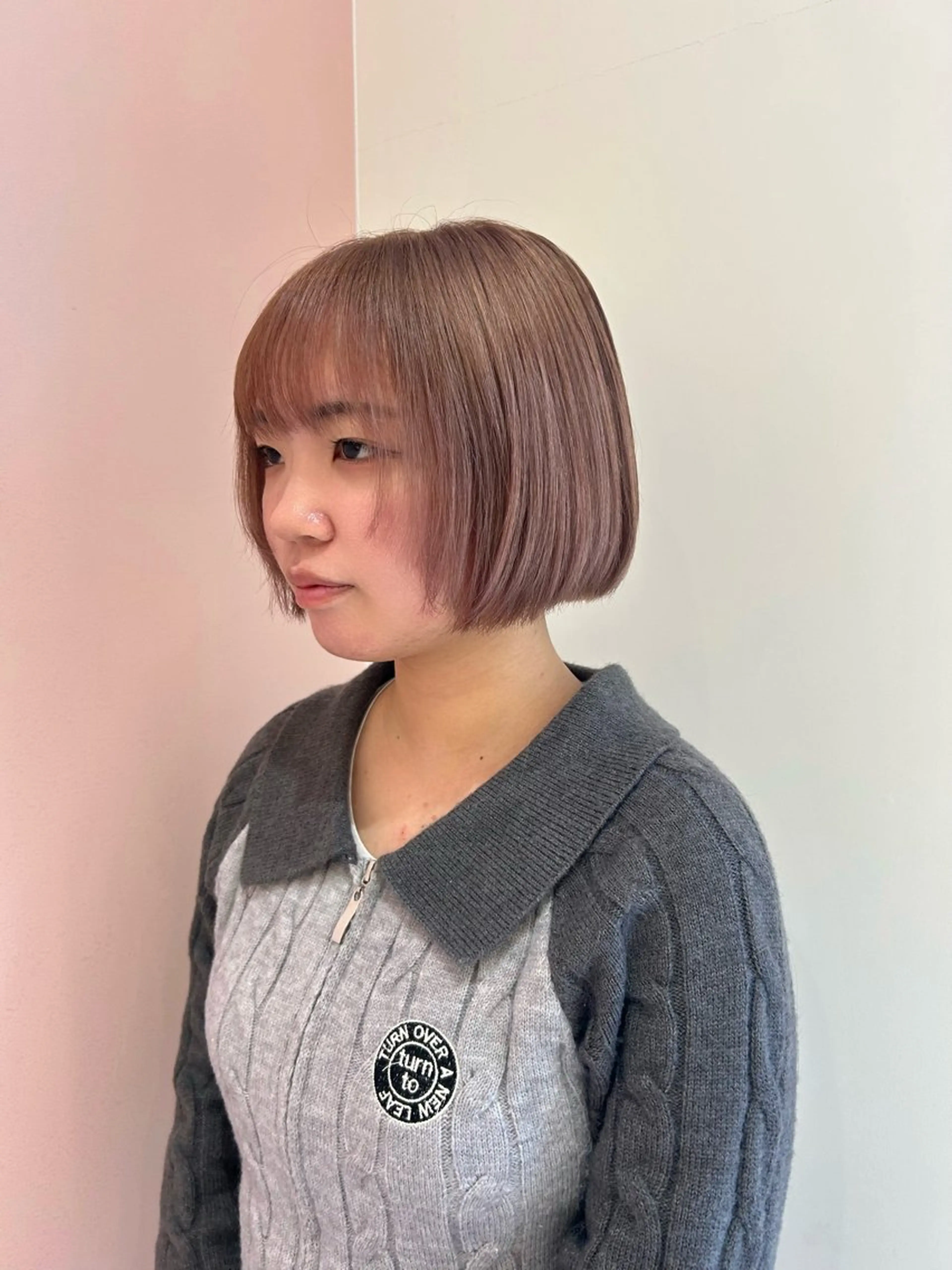 ショート カラー RINA/ハイトーン /レイヤー/髪質改善のヘアスタイル