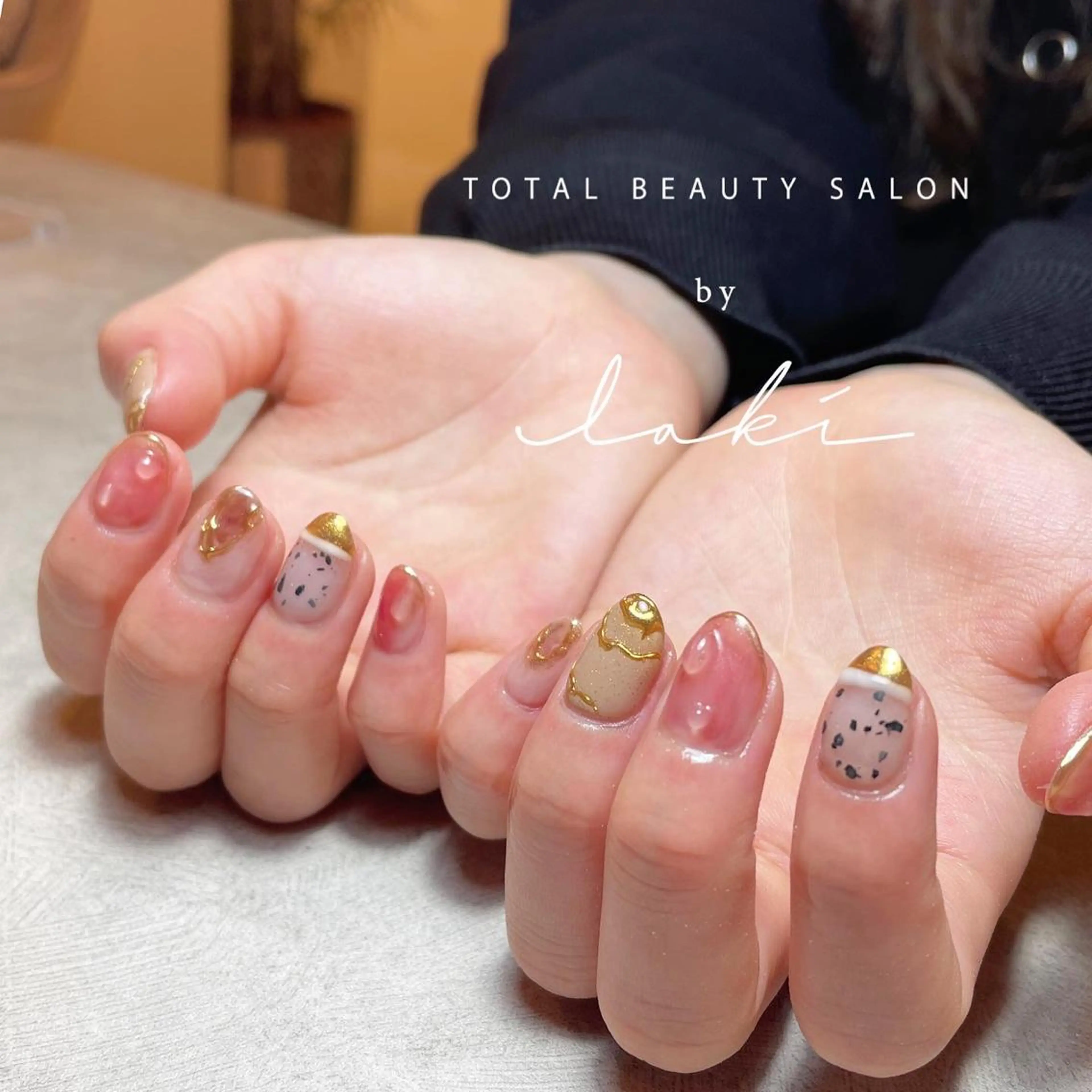 ネイル ニュアンスネイル 春ネイル ハンドネイル my&_ maimiのネイルデザイン