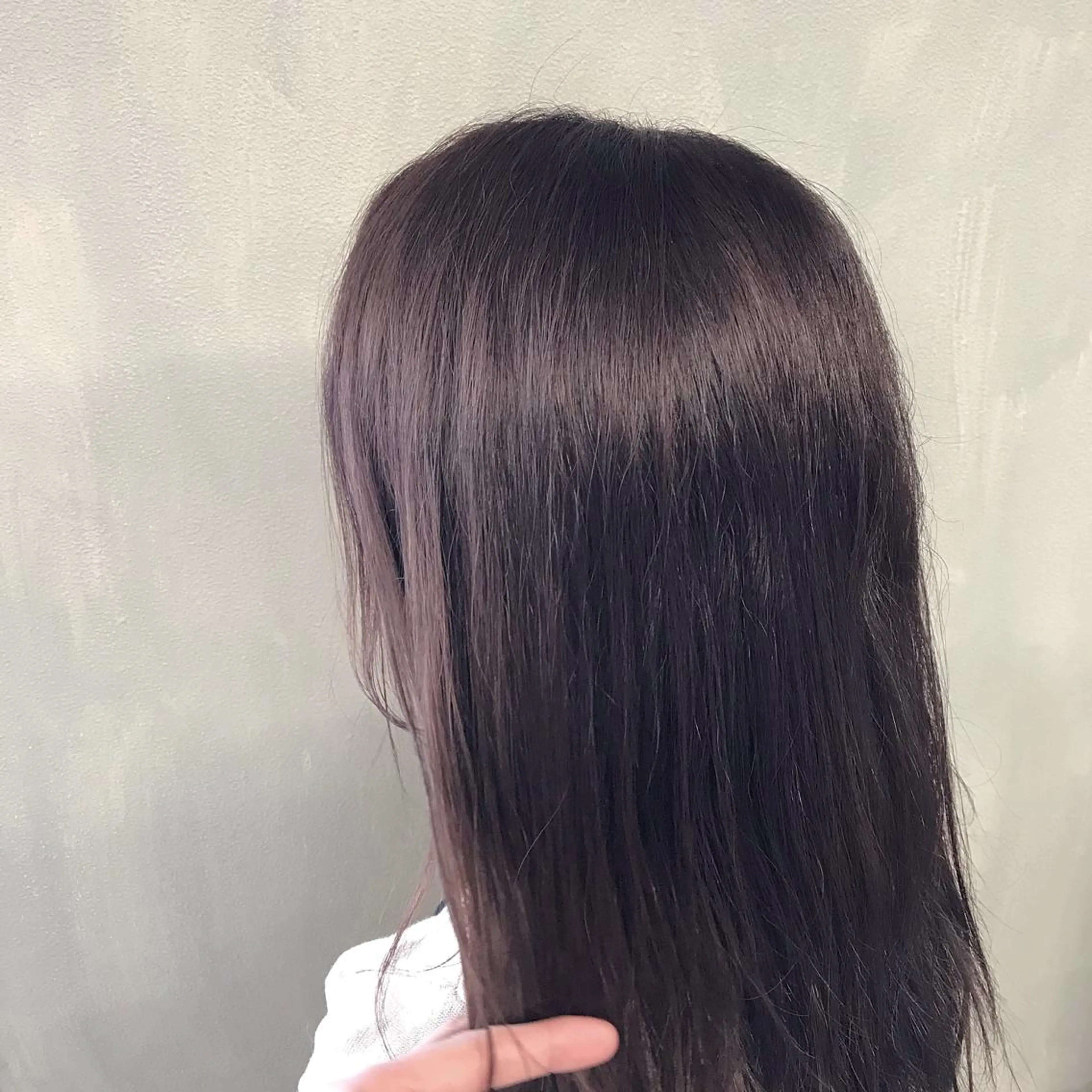 ロング カラー ブリーチ グレージュ ブリーチなしカラー kobayashi $hogoのヘアスタイル