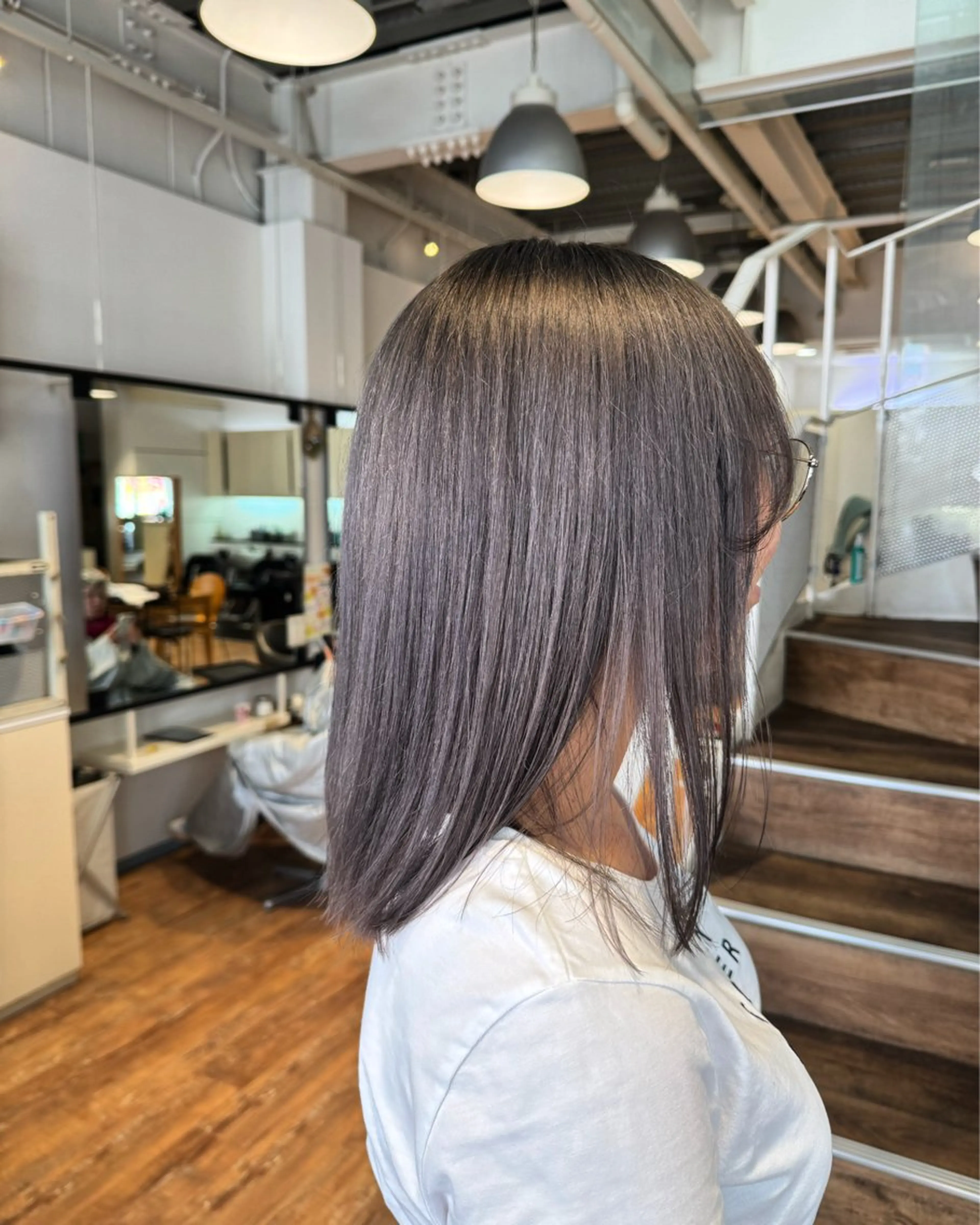 ミディアム ヘアカラー トリートメント hip's eyes 渡辺舜のヘアスタイル