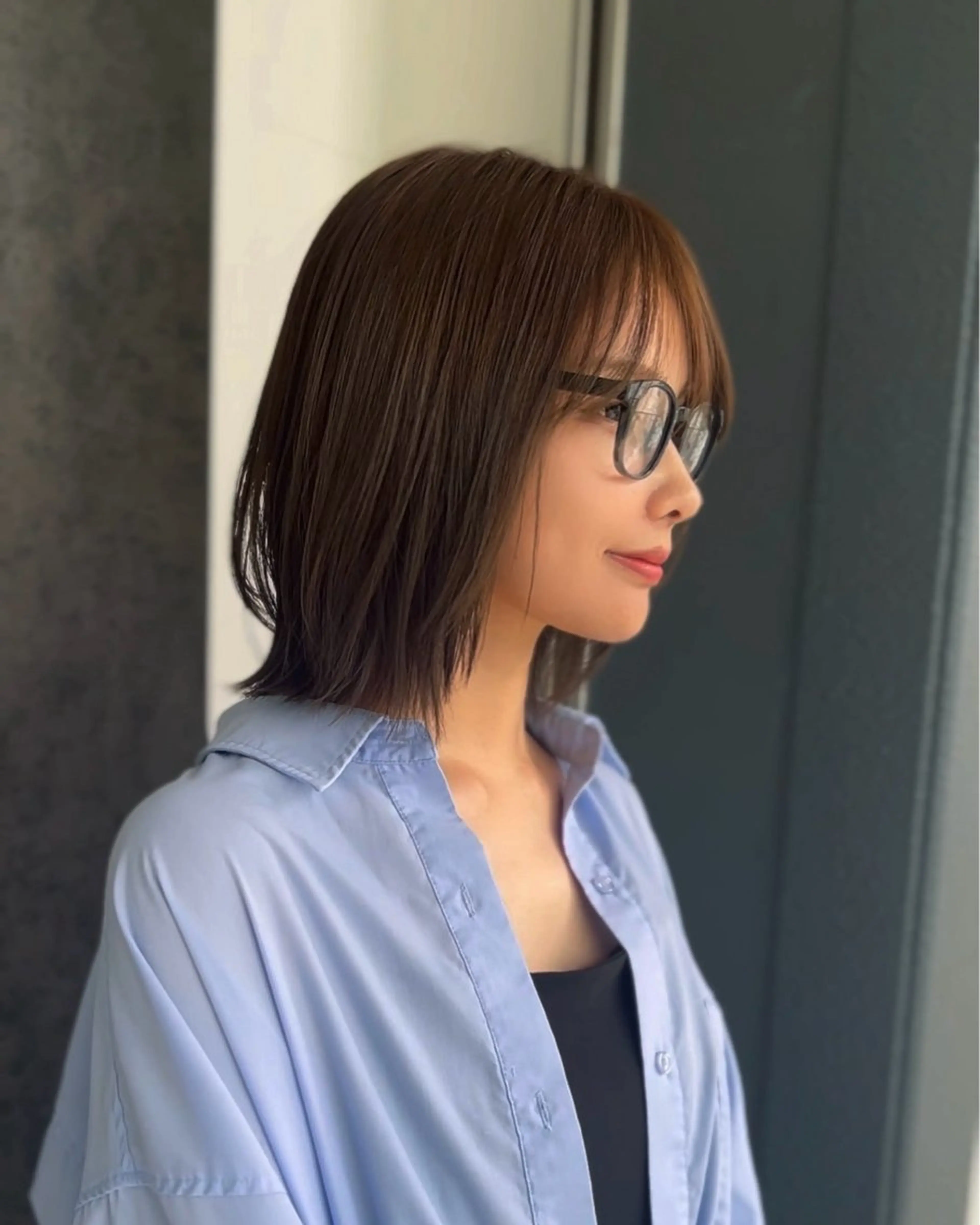 ミディアム 寺西 恵🪡🤍のヘアスタイル