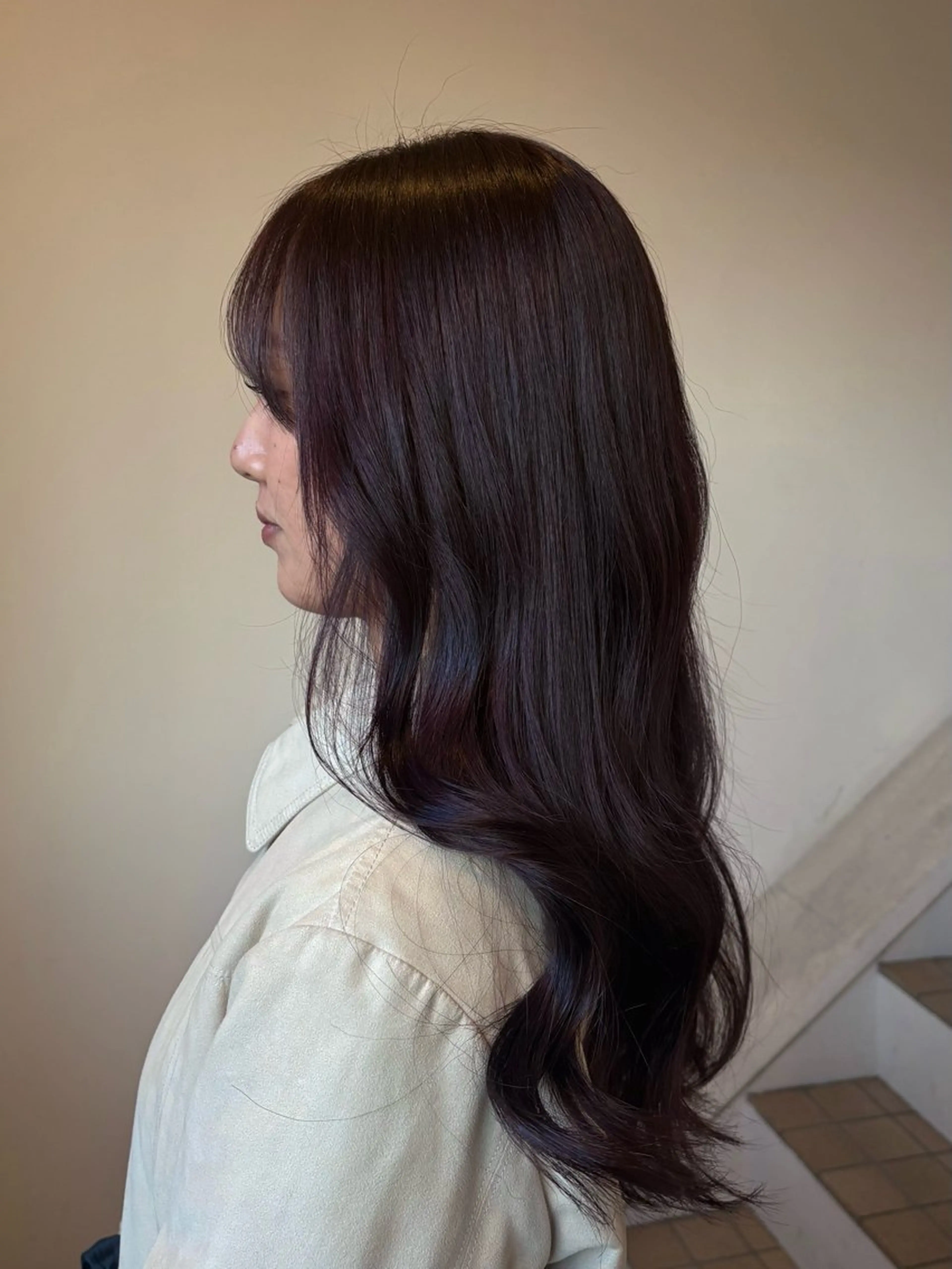 ロング カラー カットパーマモデル 募集中🧺アンジュのヘアスタイル