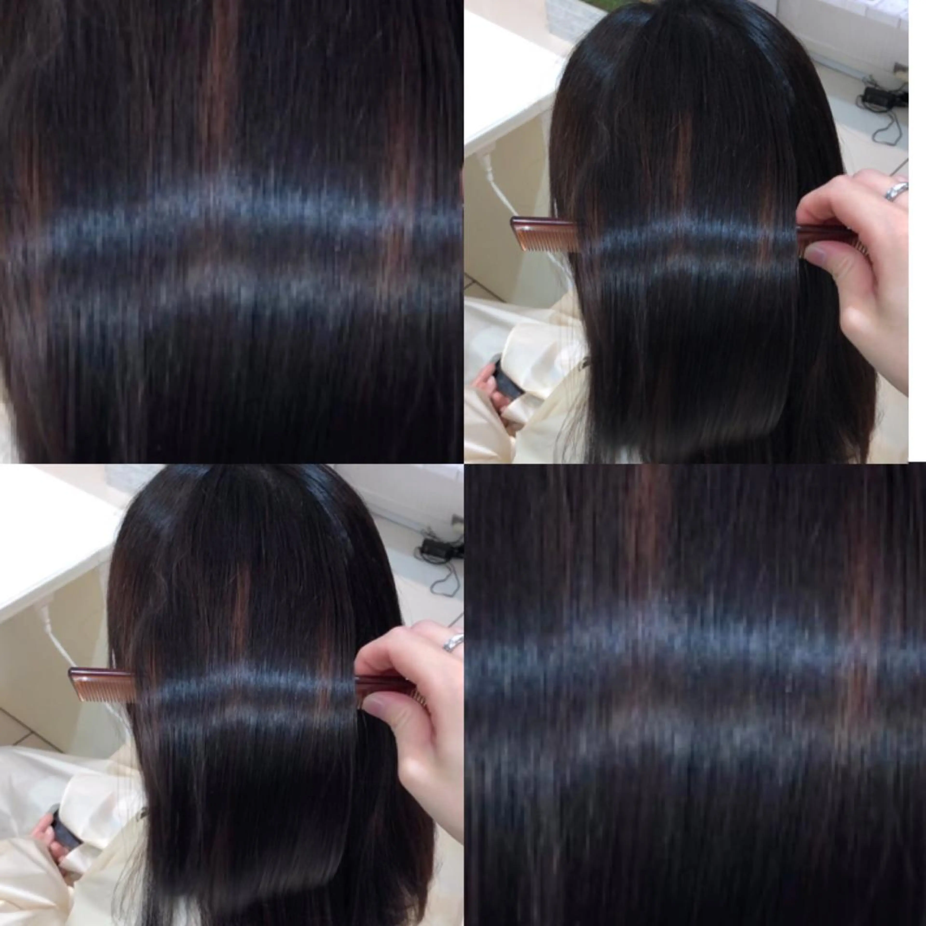 セミロング パーマ ストレートパーマ mahiro 🦎のヘアスタイル