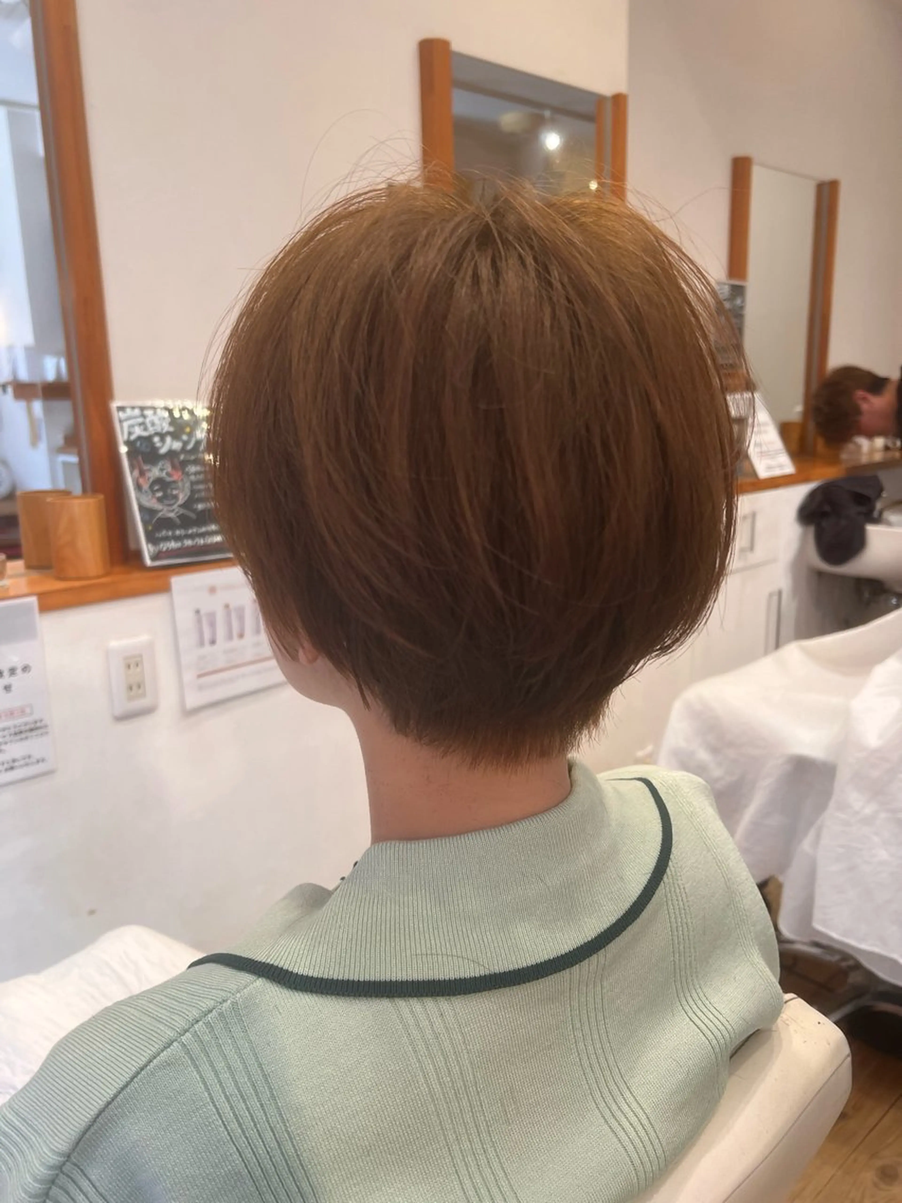 ショート カラー カット ヘアカラー アザマ　ヤスカツ _rosso 川口のヘアスタイル