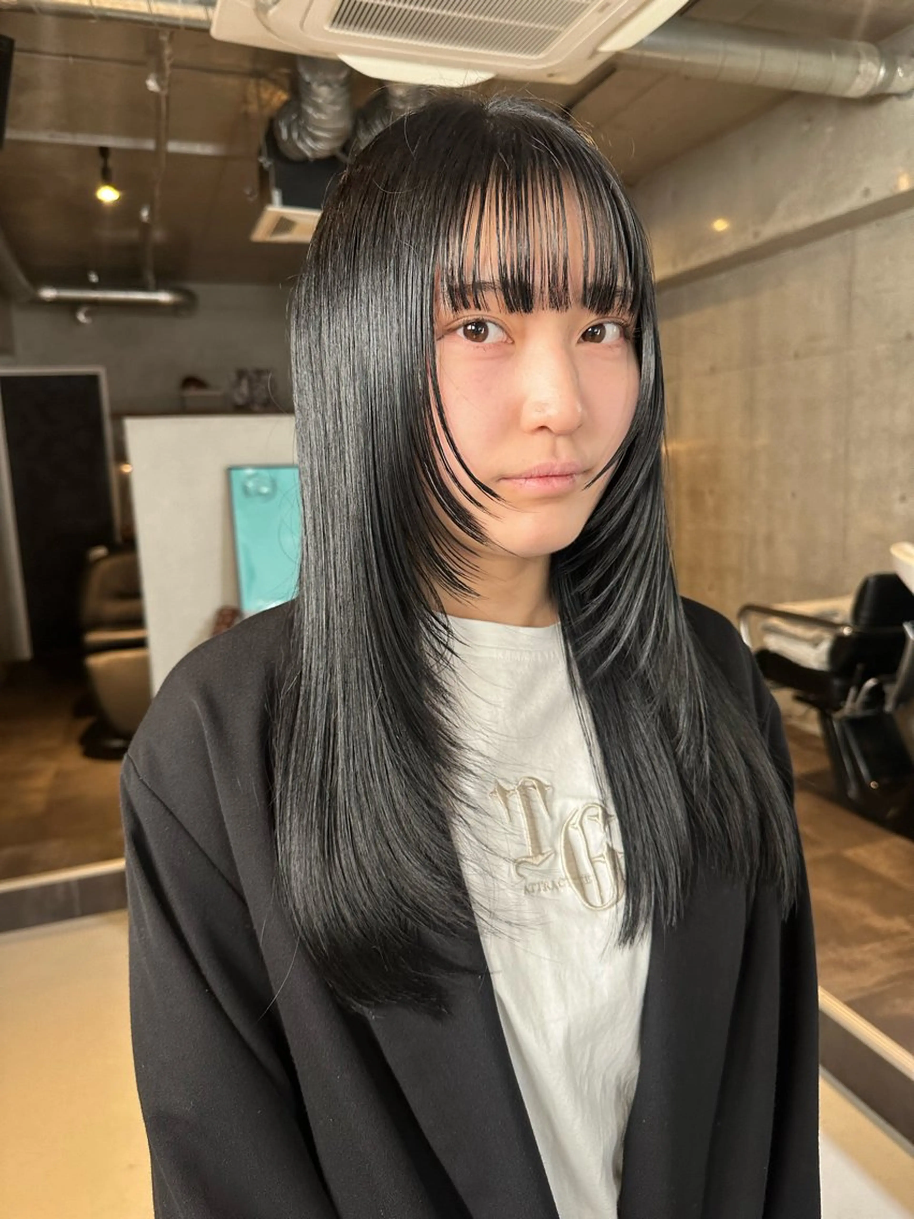 ロング カラー カット ヘアカラー トリートメント 斎藤祐樹 /レイヤー/パーマのヘアスタイル