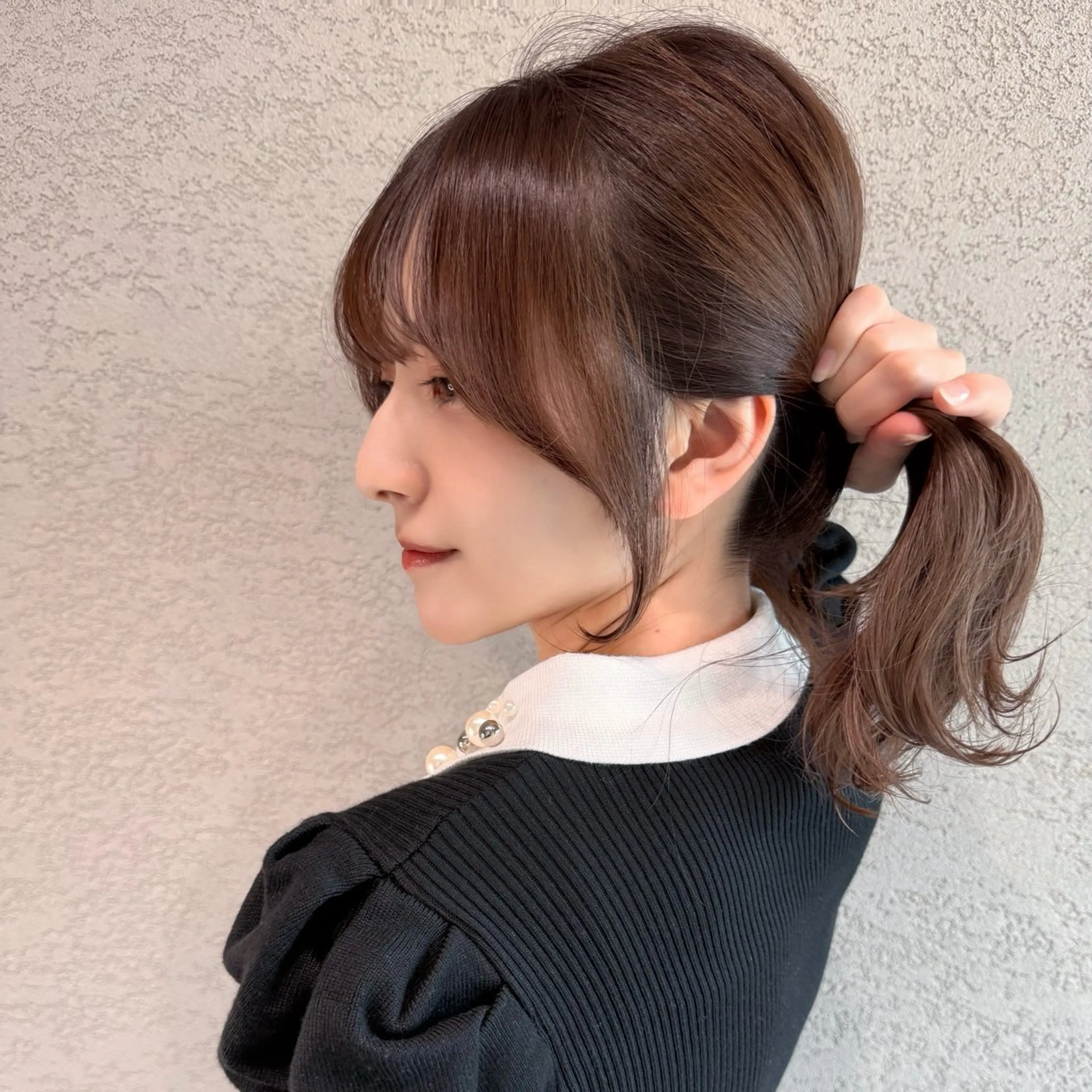 セミロング カラー レイヤー|縮毛矯正 |韓国ボブ|岡田洸太のヘアスタイル