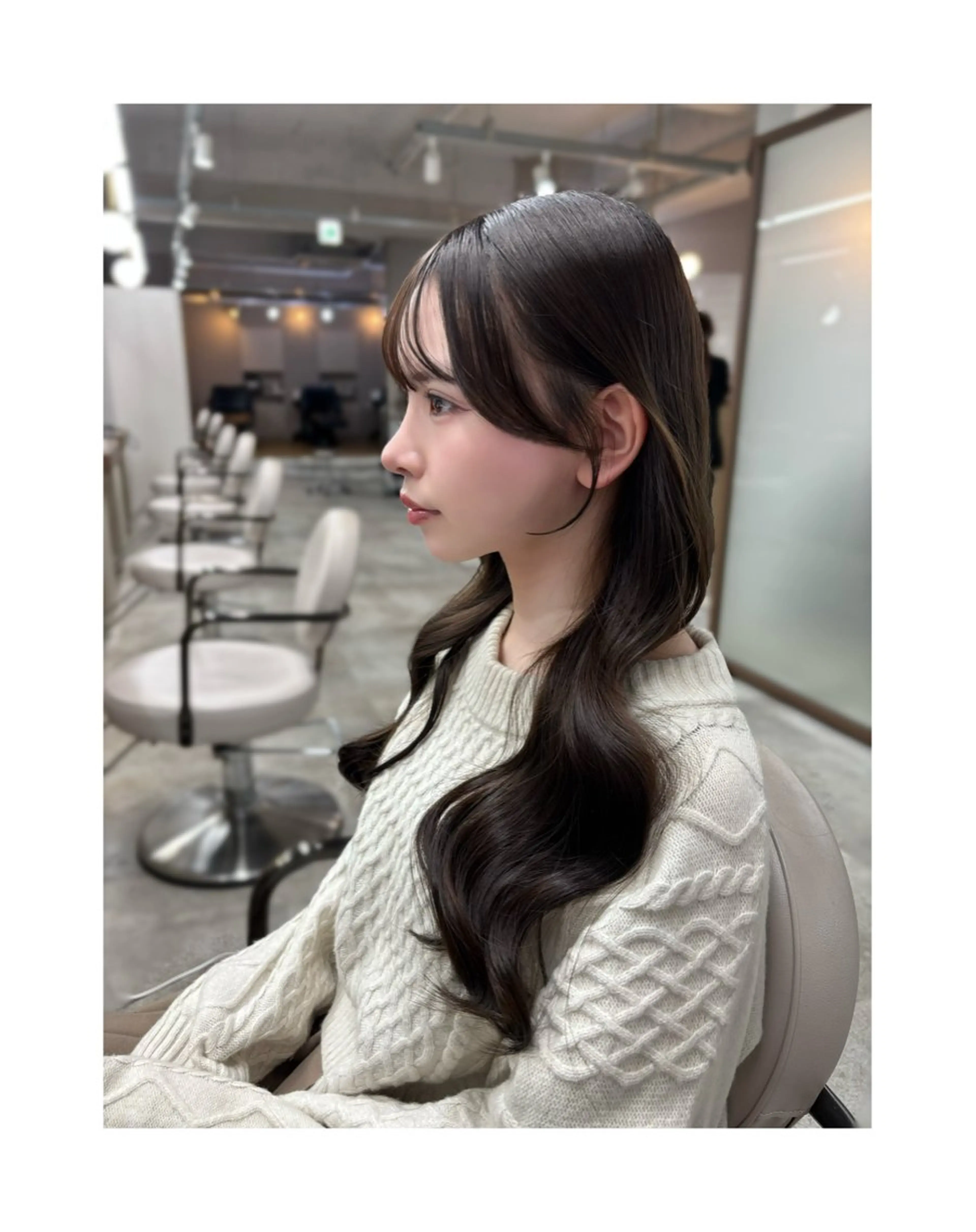 💕1番お得💕前髪顔周りカット+カラー+トリートメント🫧の写真