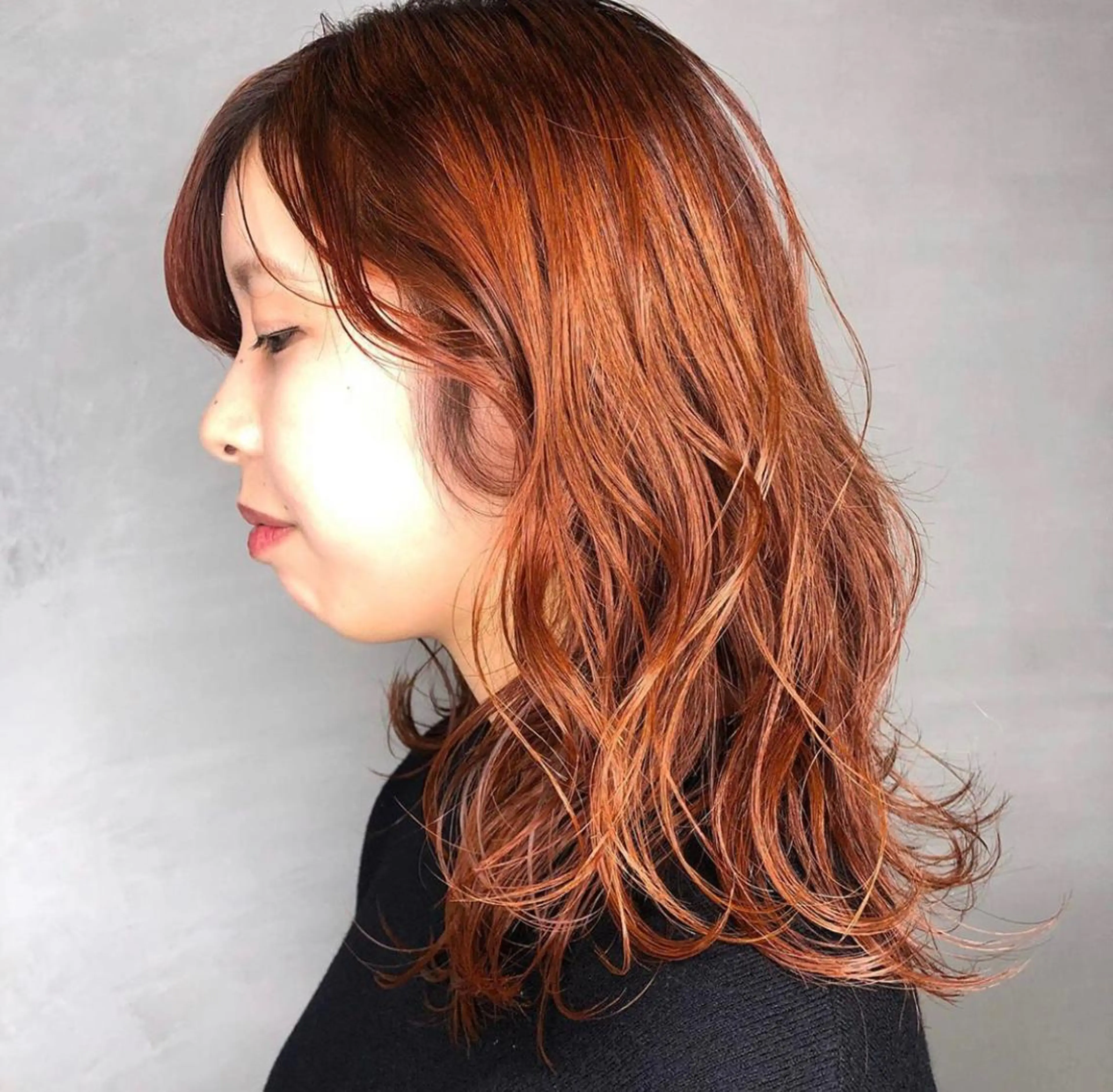 ミディアム カラー ヘアカラー トリートメント ヘッドスパ ヘアセット 圧倒的透明感カラー nana🦕のヘアスタイル