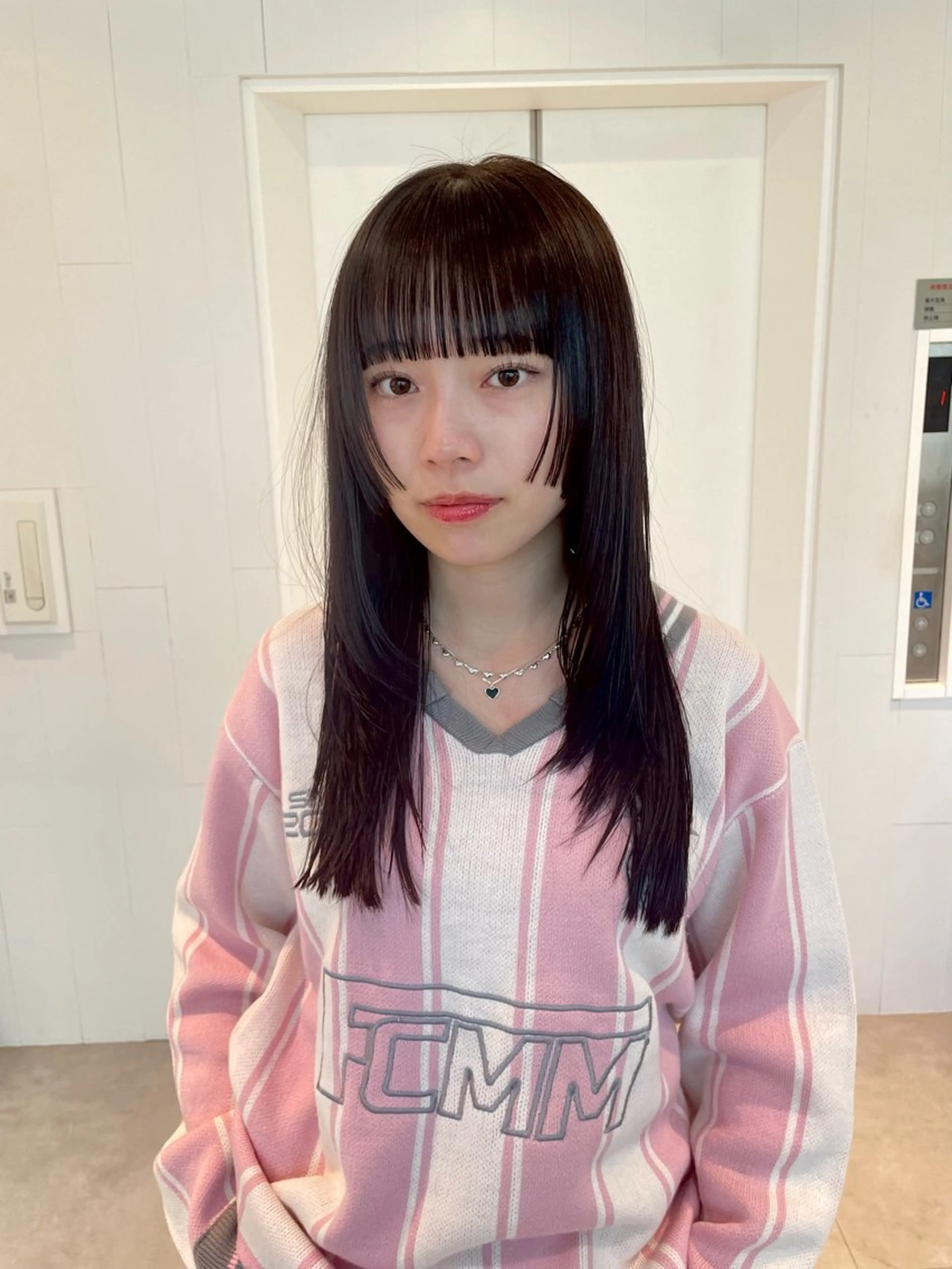 ミディアム カラー 姫カット レイヤーカット カット ヘアカラー トリートメント パーマ/パーマ落とし 【Kouta】のヘアスタイル