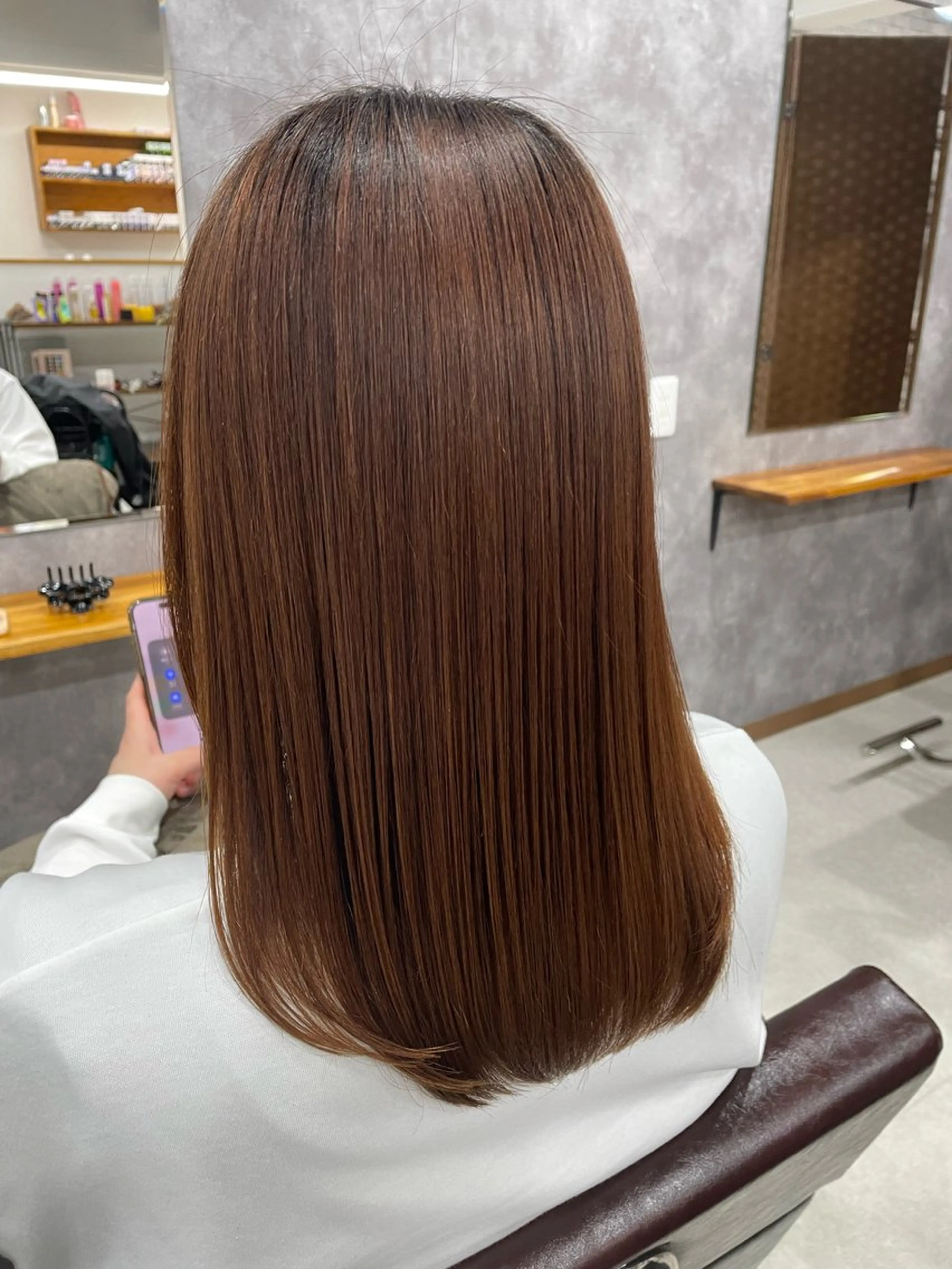 カット＋縮毛矯正＋トリートメントの写真