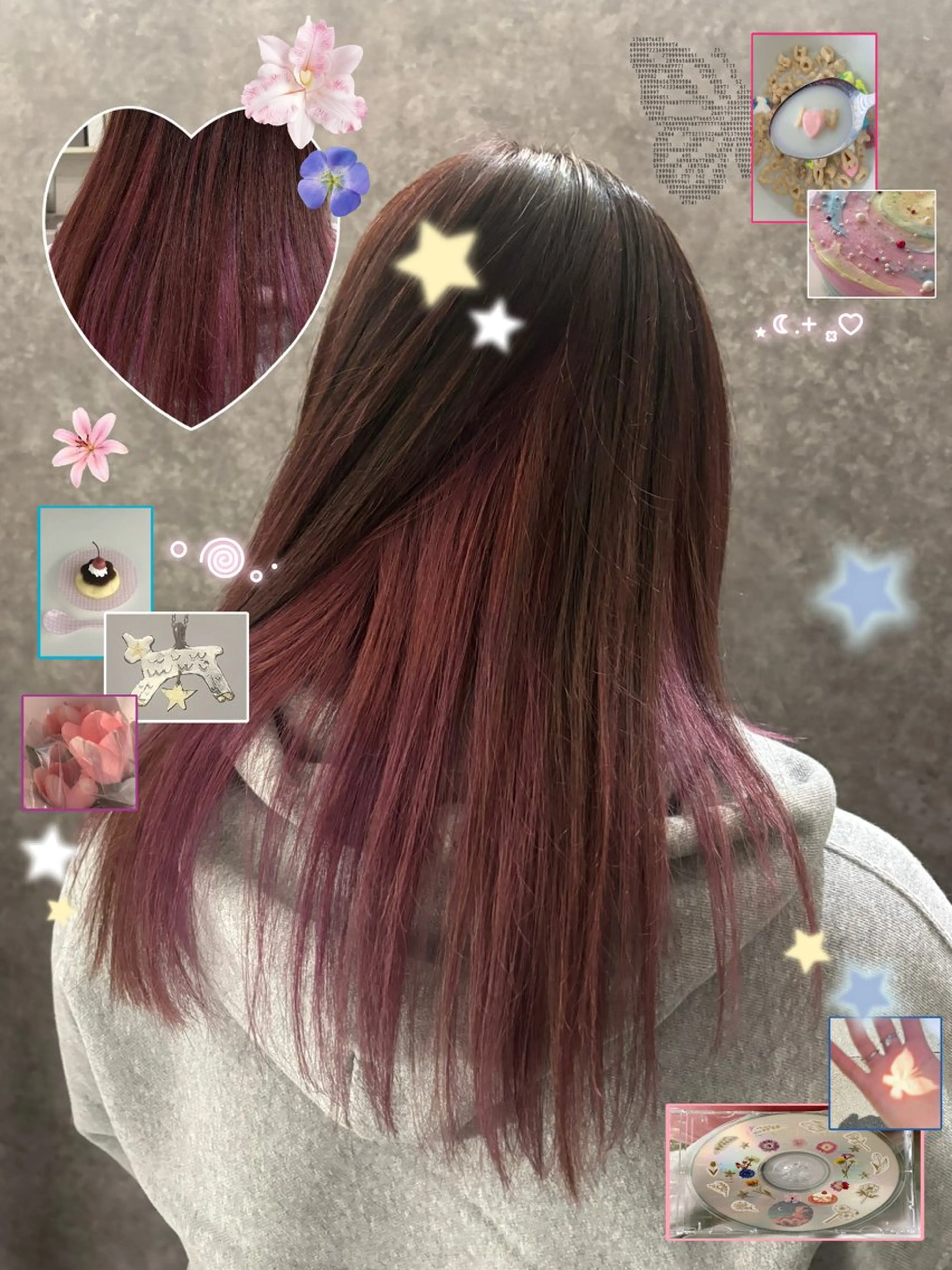 カラー ピンクカラー MignonS こはるのヘアスタイル