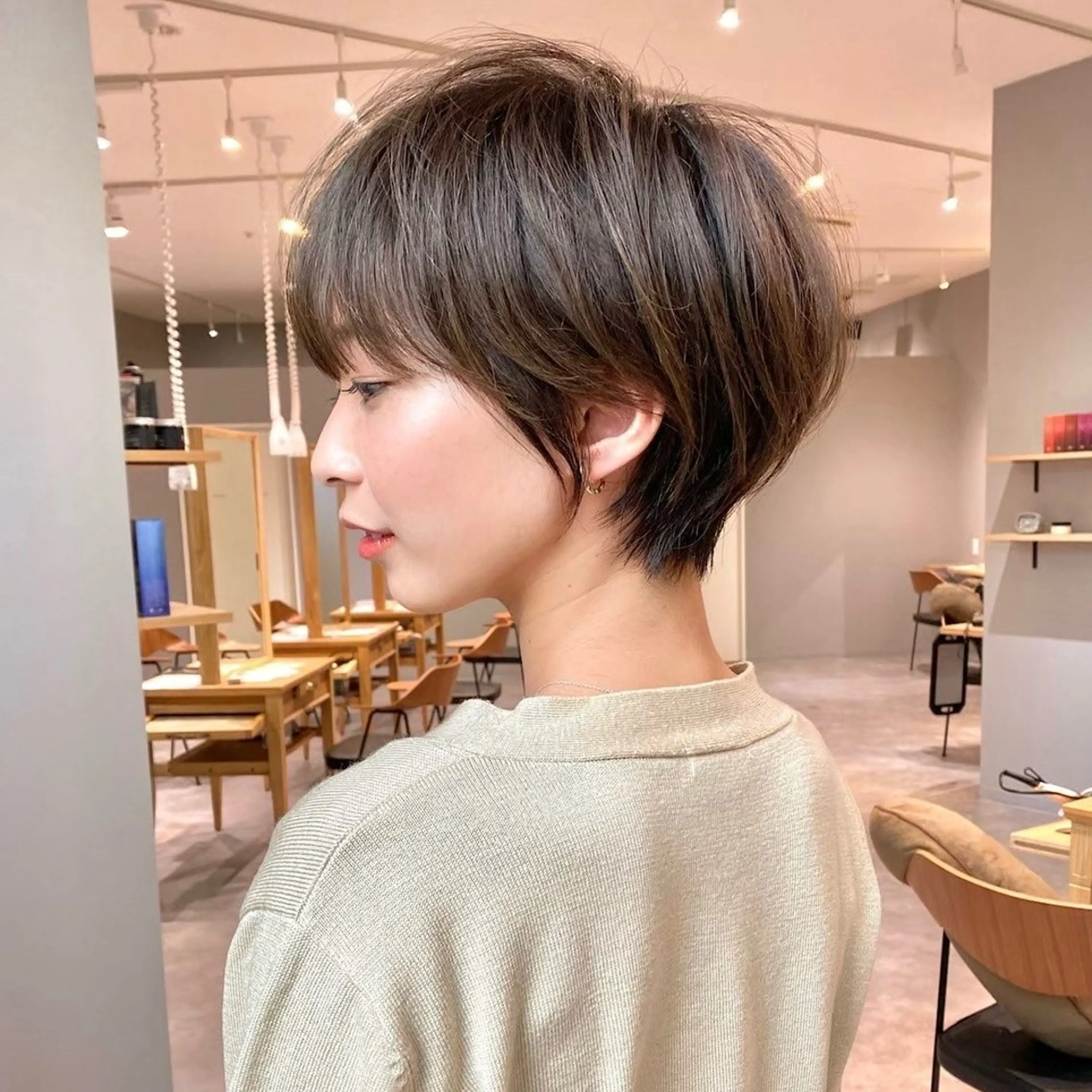 ショート 結べるレイヤーカット /カラー/あさかのヘアスタイル
