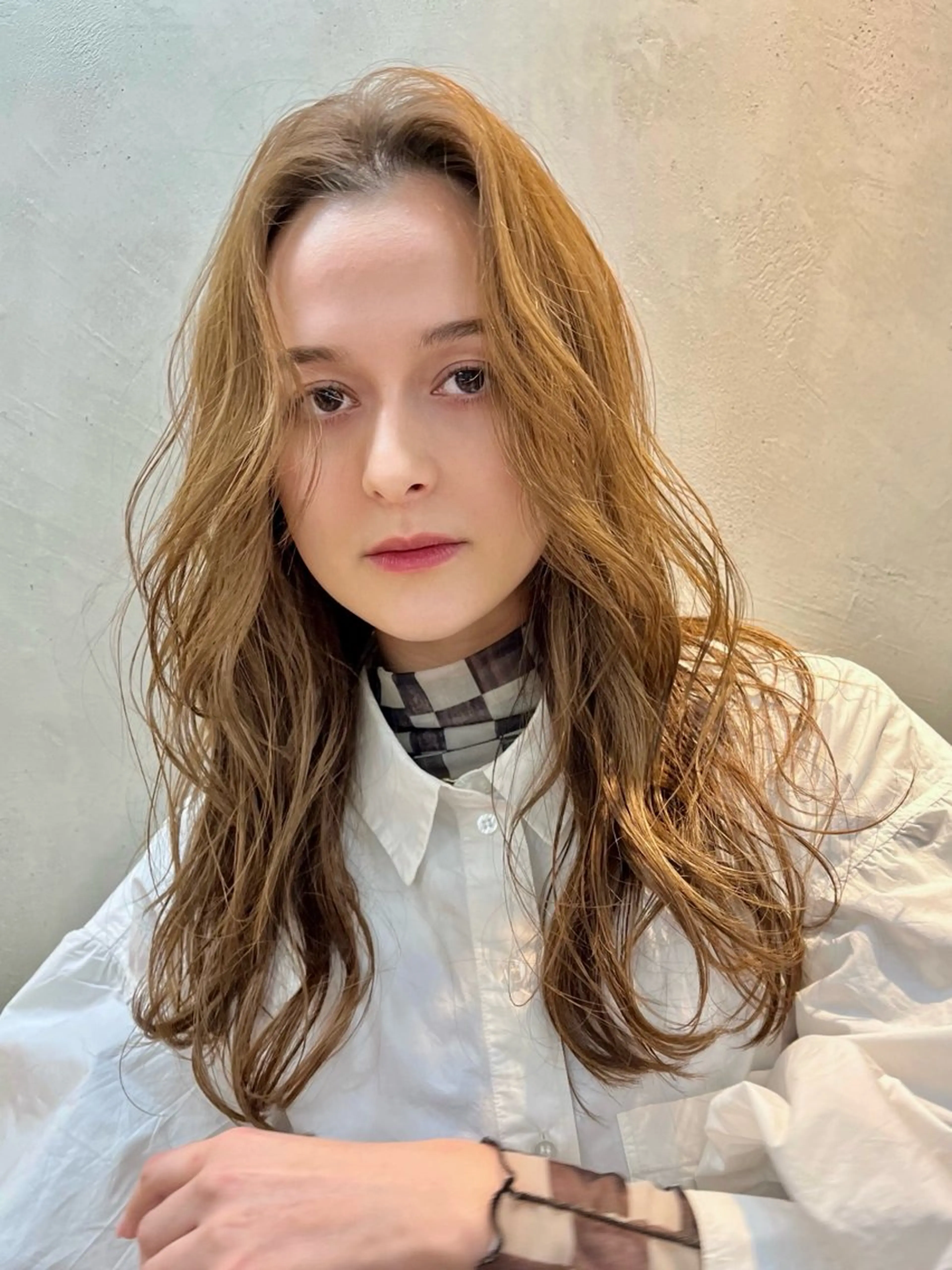 ロング カラー カット ヘアカラー トリートメント Ｖｉｏｔ  銀座 樋口 桃佳のヘアスタイル