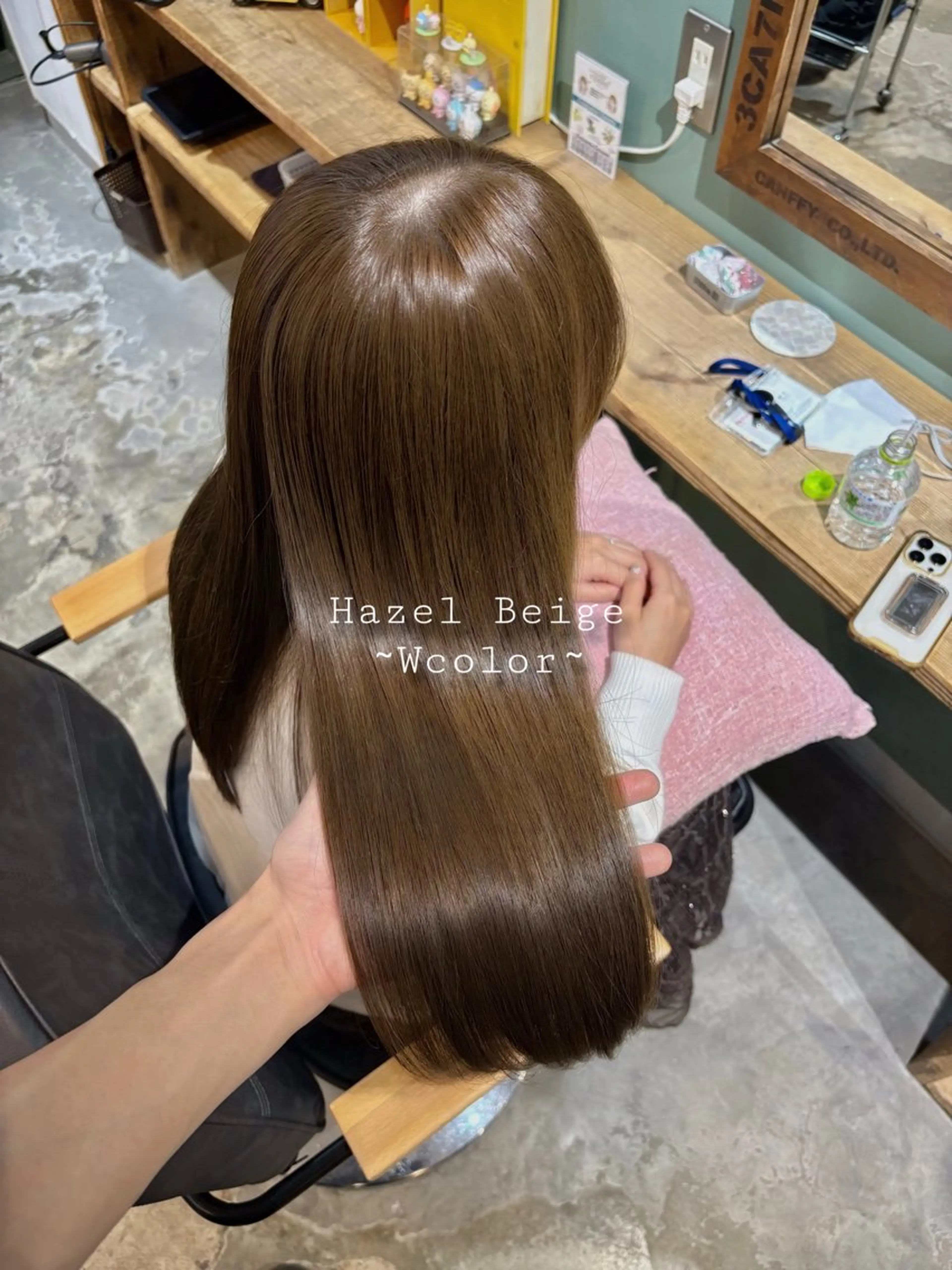 カラー ブリーチなしカラー/ 髪質改善/田中優のヘアスタイル