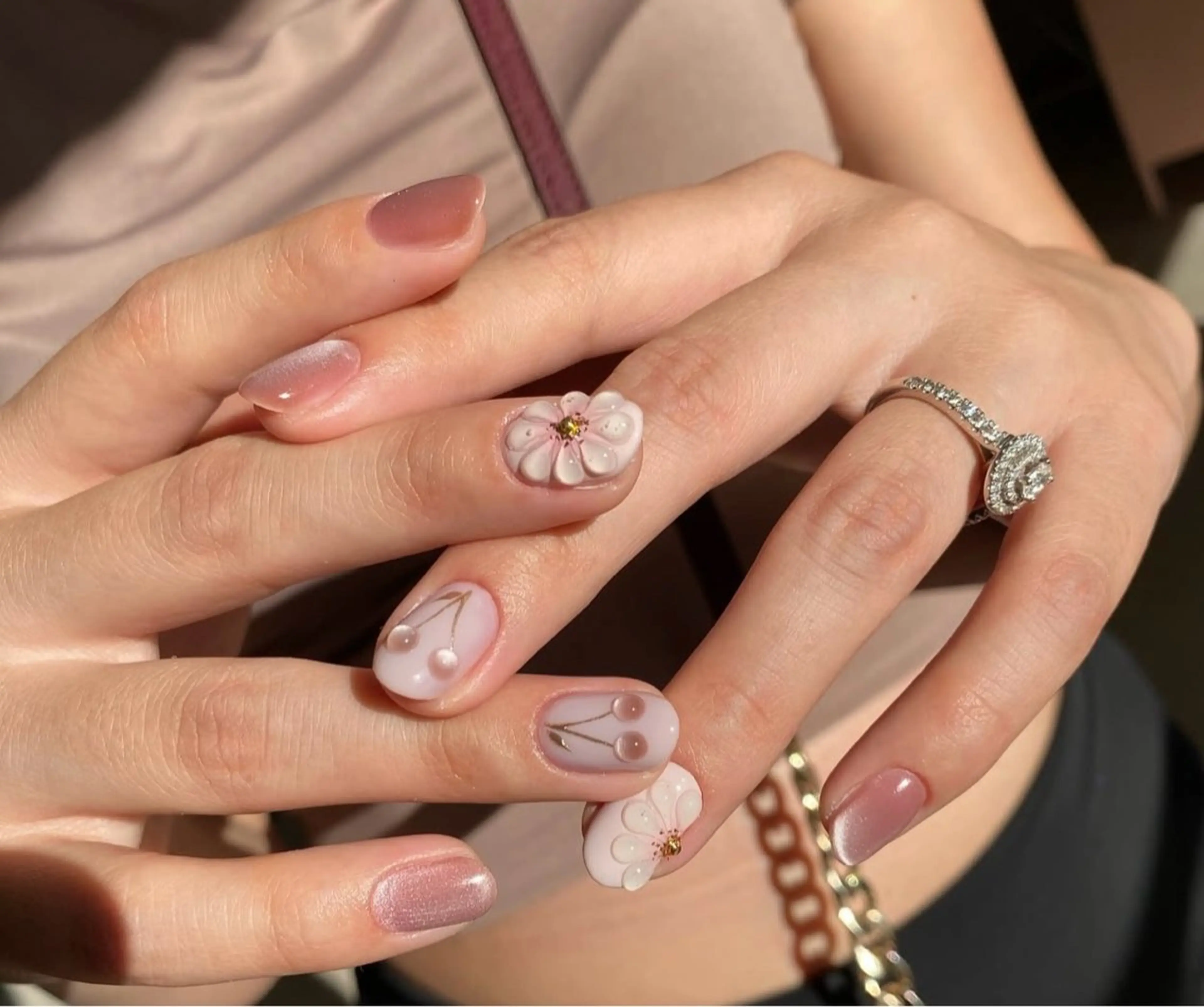 (自爪)持ち込みデザイン6本💅の写真