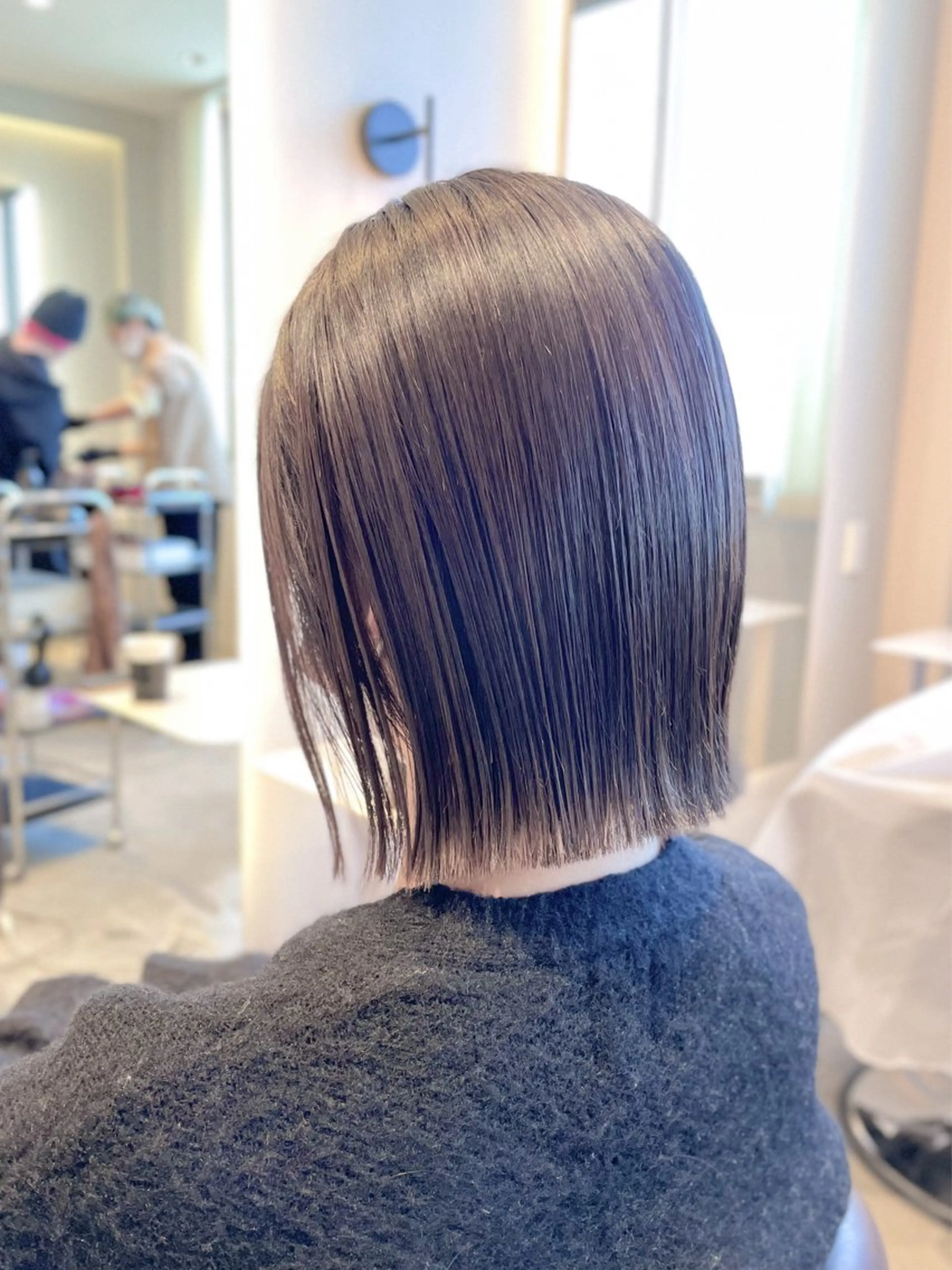 ミディアム 落合 美穂のヘアスタイル