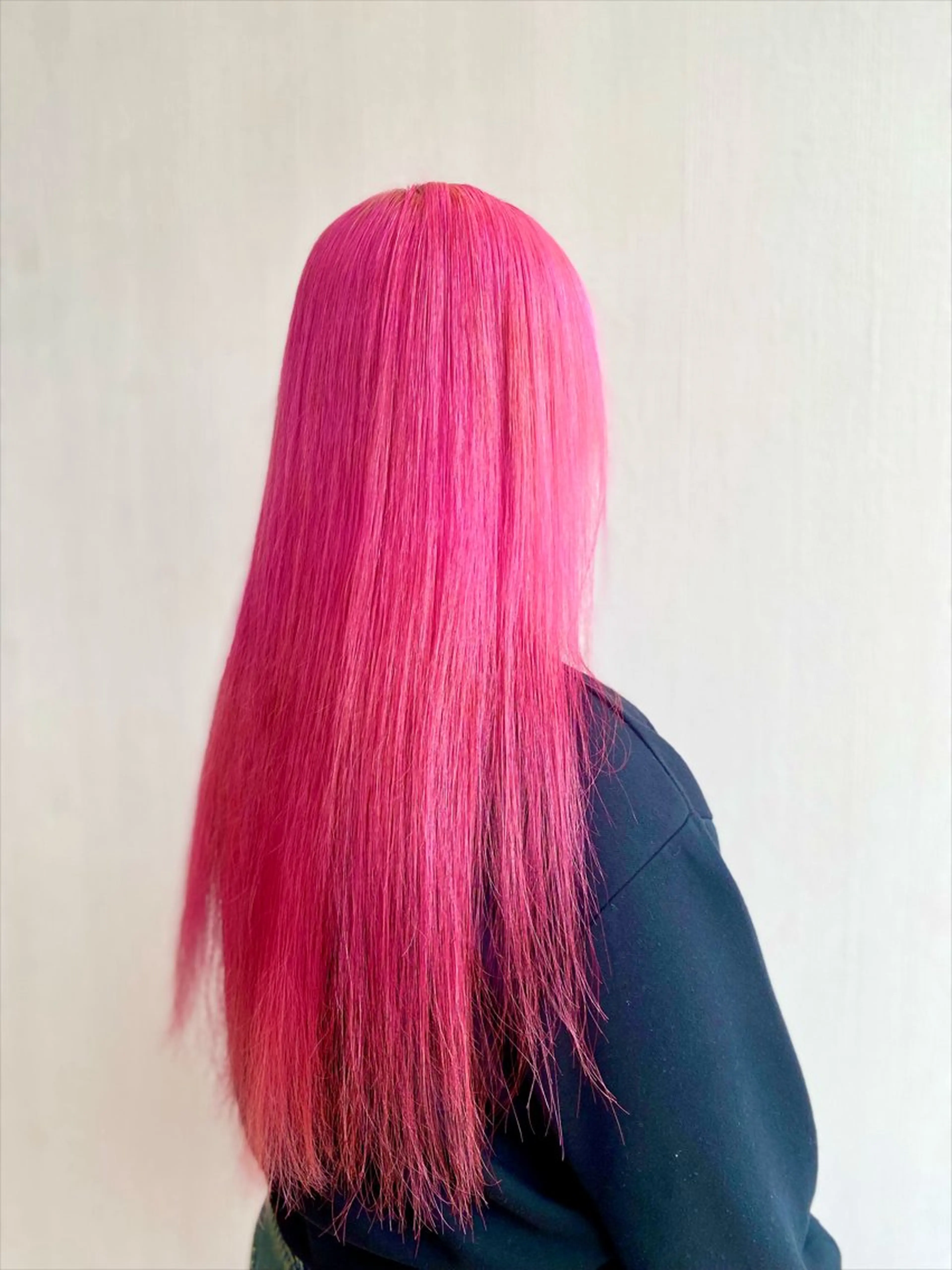 ロング カラー ピンクカラー ヘアカラー 杉森 蘭琉のネイルデザイン